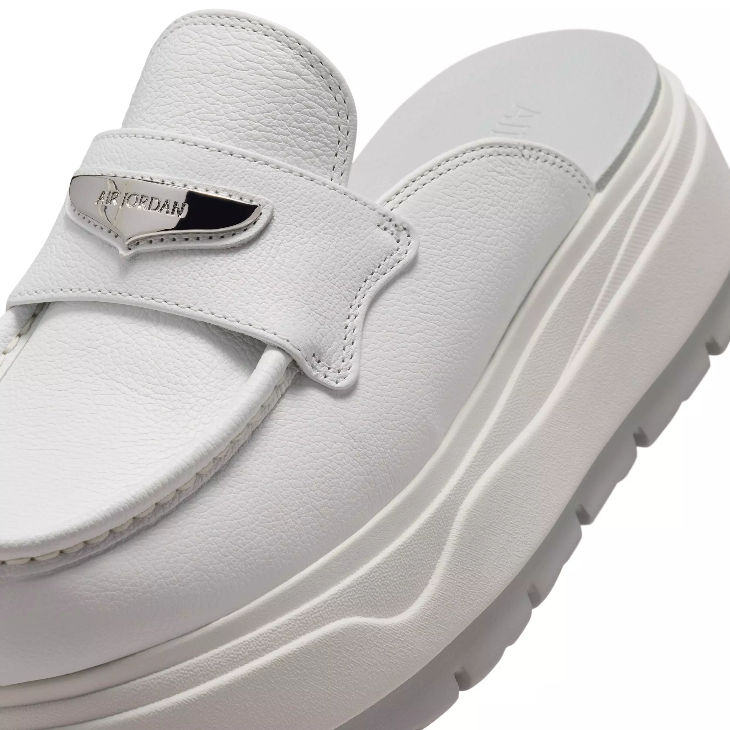 Jordan Mule "Summit White/Vast Grey/Metallic Silver" Women's Shoe - WHITE/GREY/SILVER