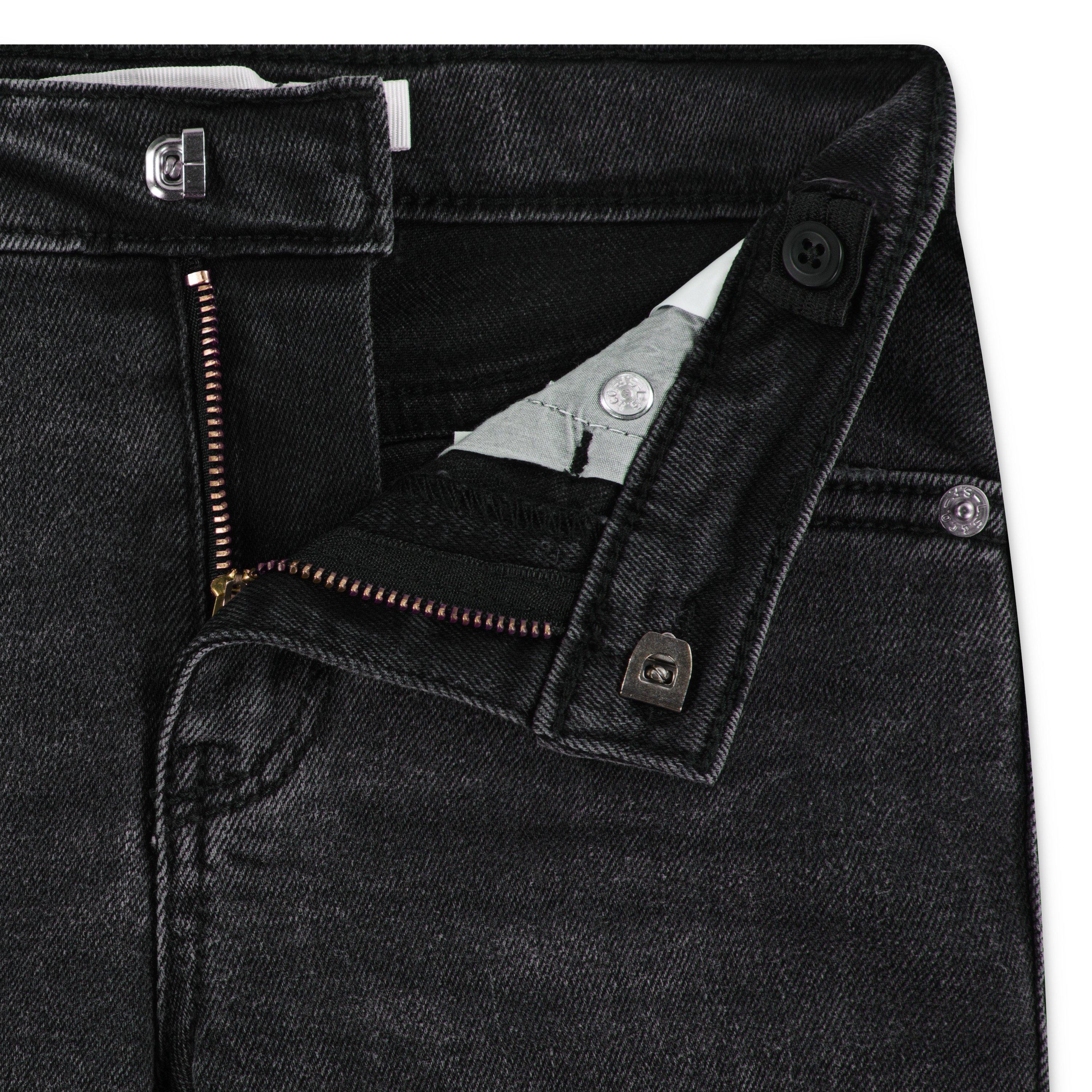 Levi's Wide Leg Black Wash Little Girls' Black Denim Jeans - BLACK Thumbnail View 3