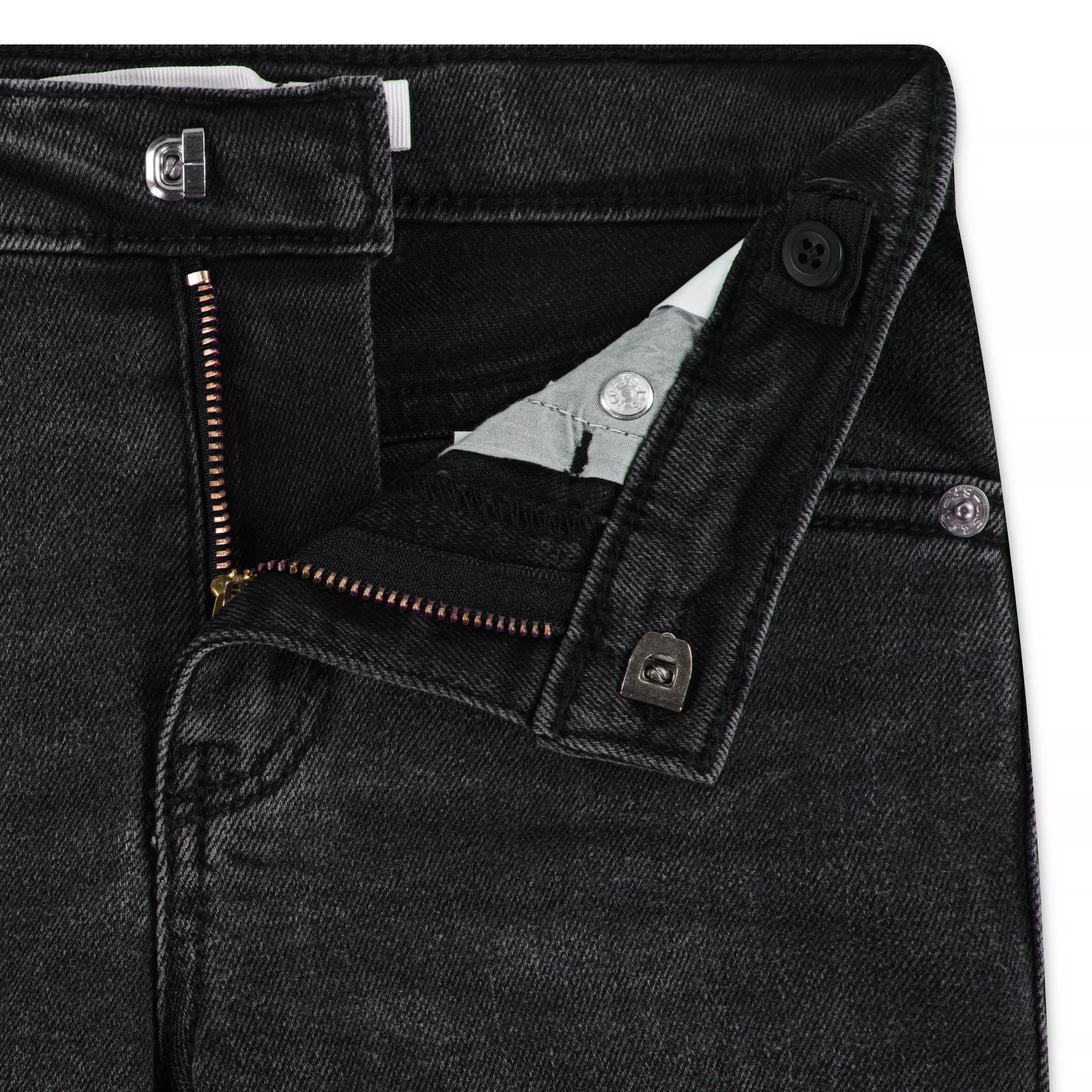 Levi's Wide Leg Black Wash Little Girls' Black Denim Jeans - BLACK