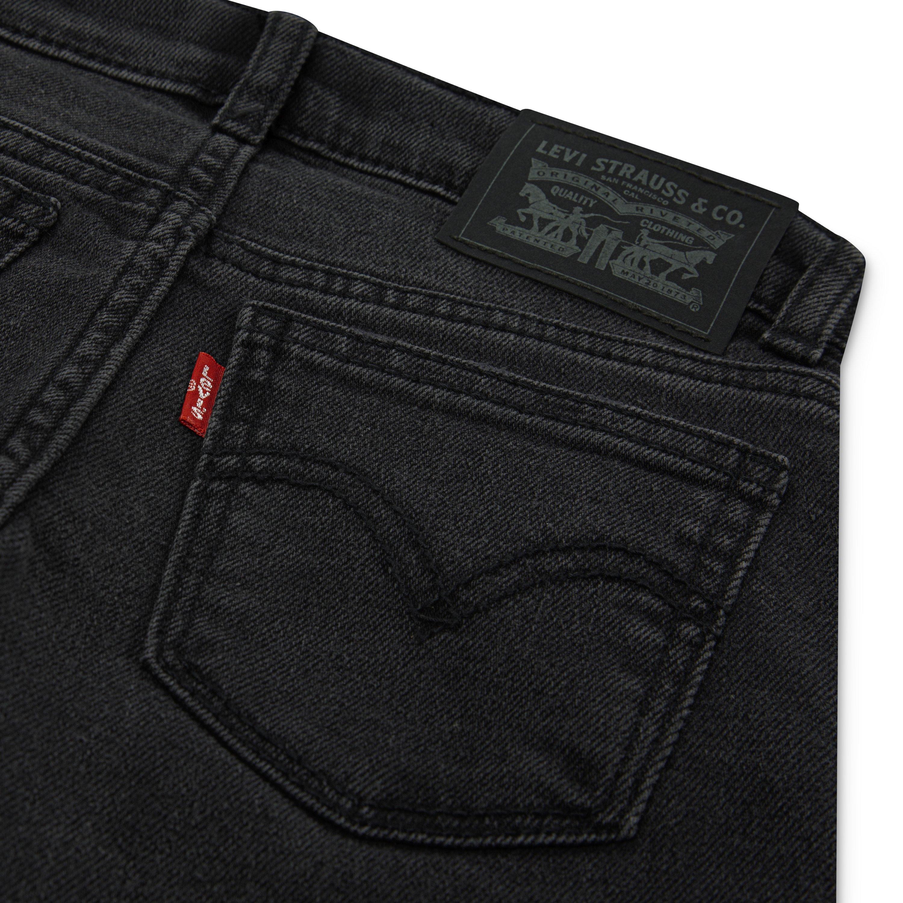 Levi's Little Girls' Wide Leg Black Wash Black Denim Jeans - BLACK Thumbnail View 4