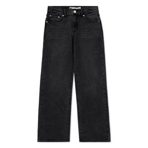 Levi's Big Girls' Wide Leg Black Wash Denim Jeans - Black
