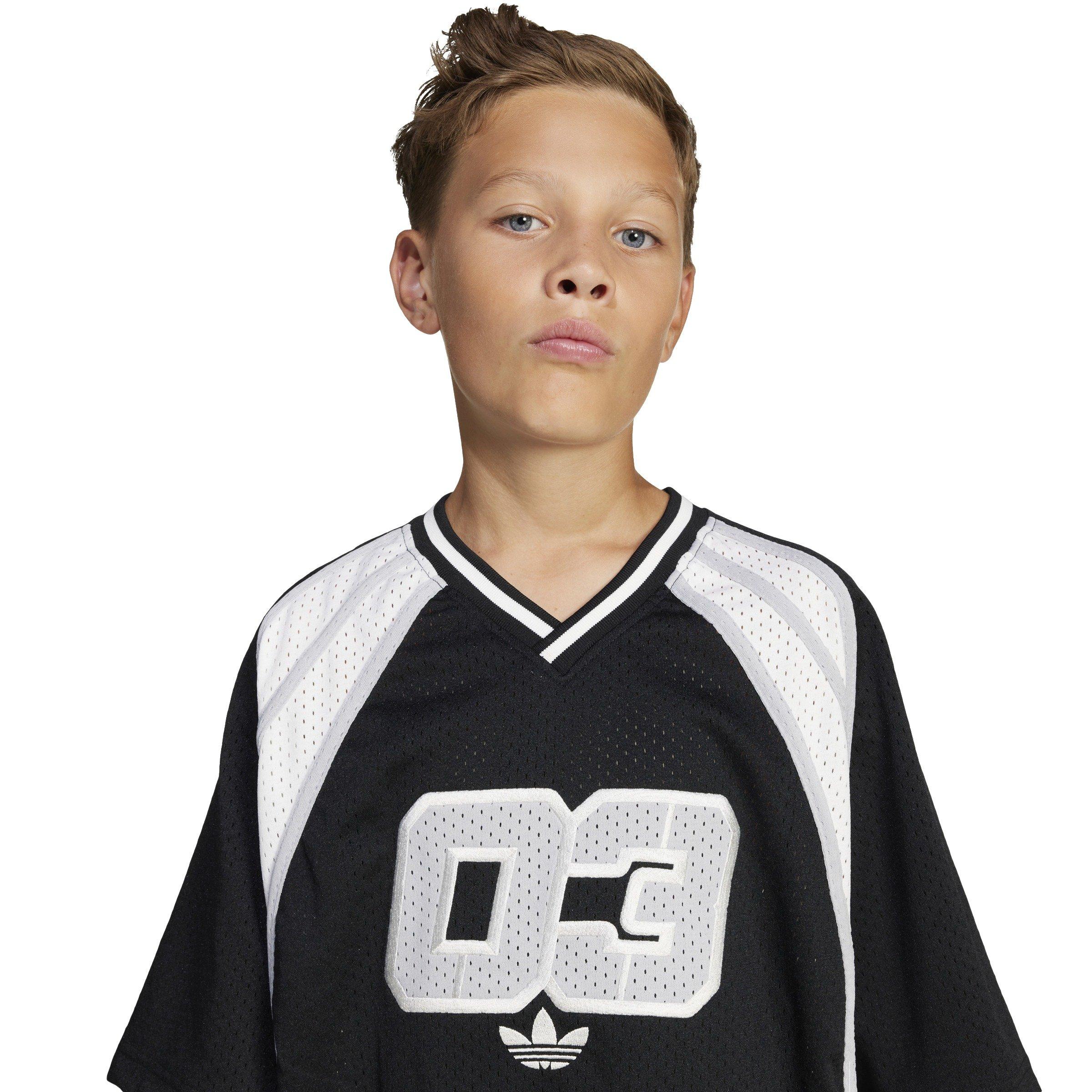 adidas Originals '03 Oversized Big Kids' Black Jersey T-Shirt