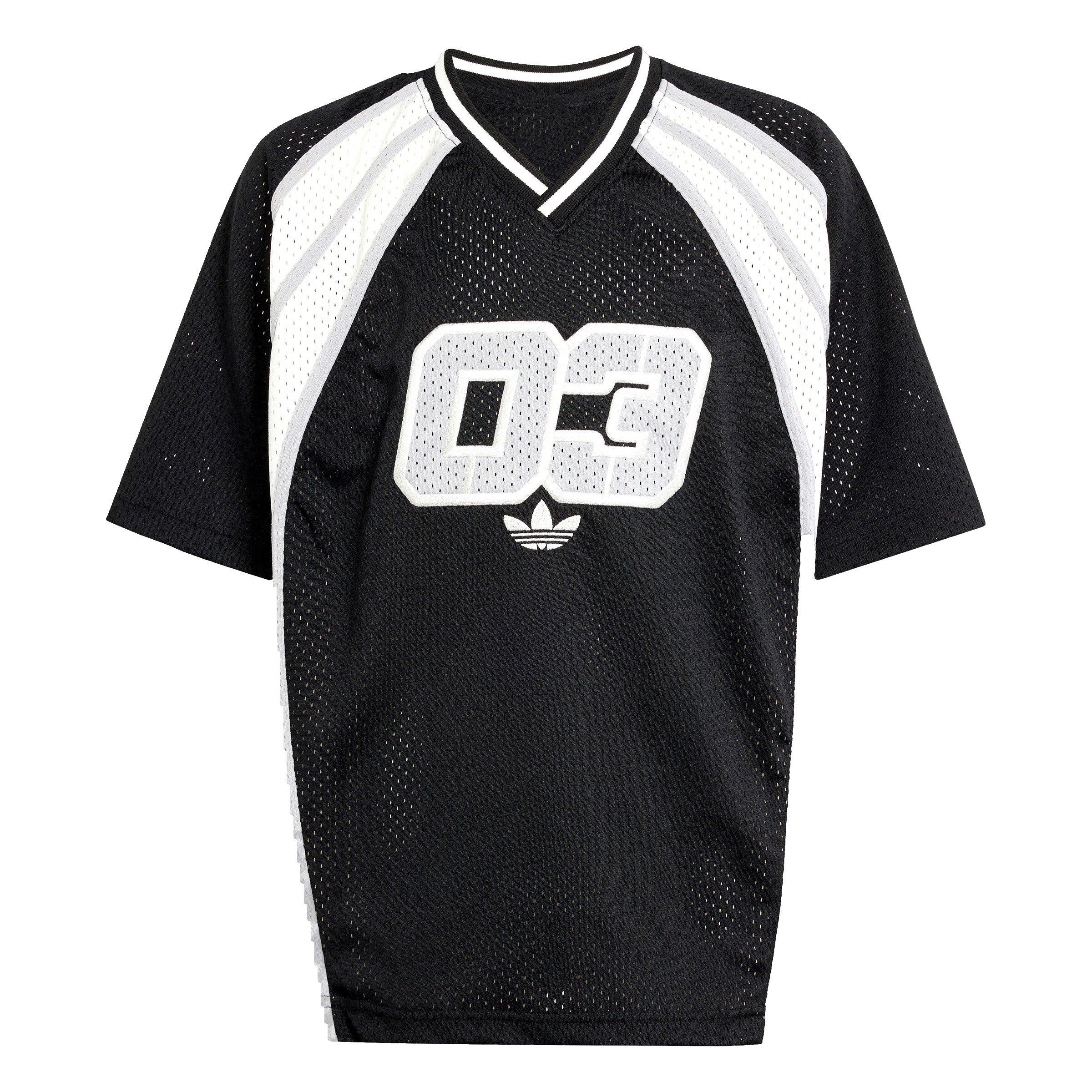 adidas Originals '03 Oversized Big Kids' Black Jersey T-Shirt
