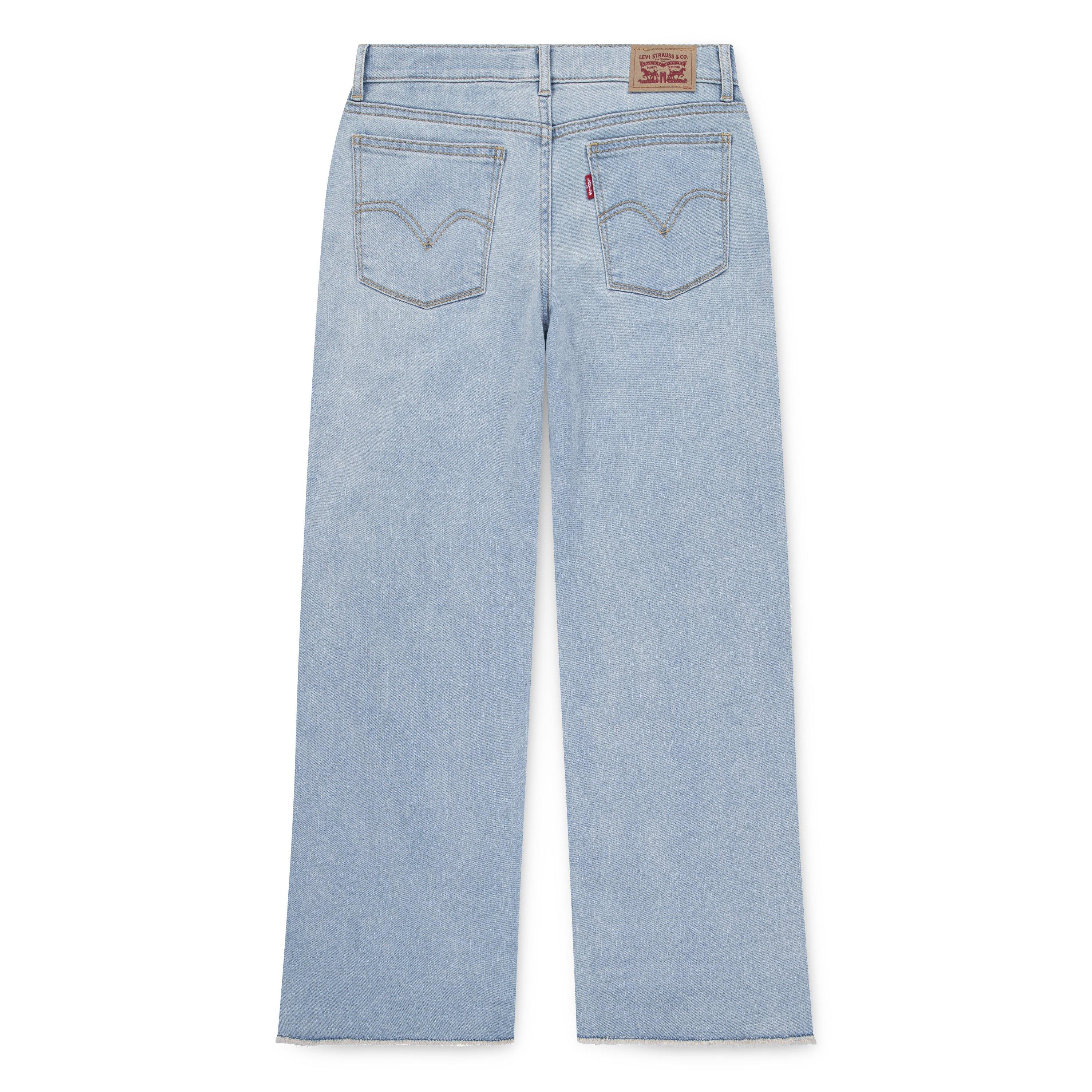 Levi's Big Girls' Wide Leg Lt Wash Bauhaus Blues Denim Jeans - BAUHAUS BLUES Thumbnail View 7