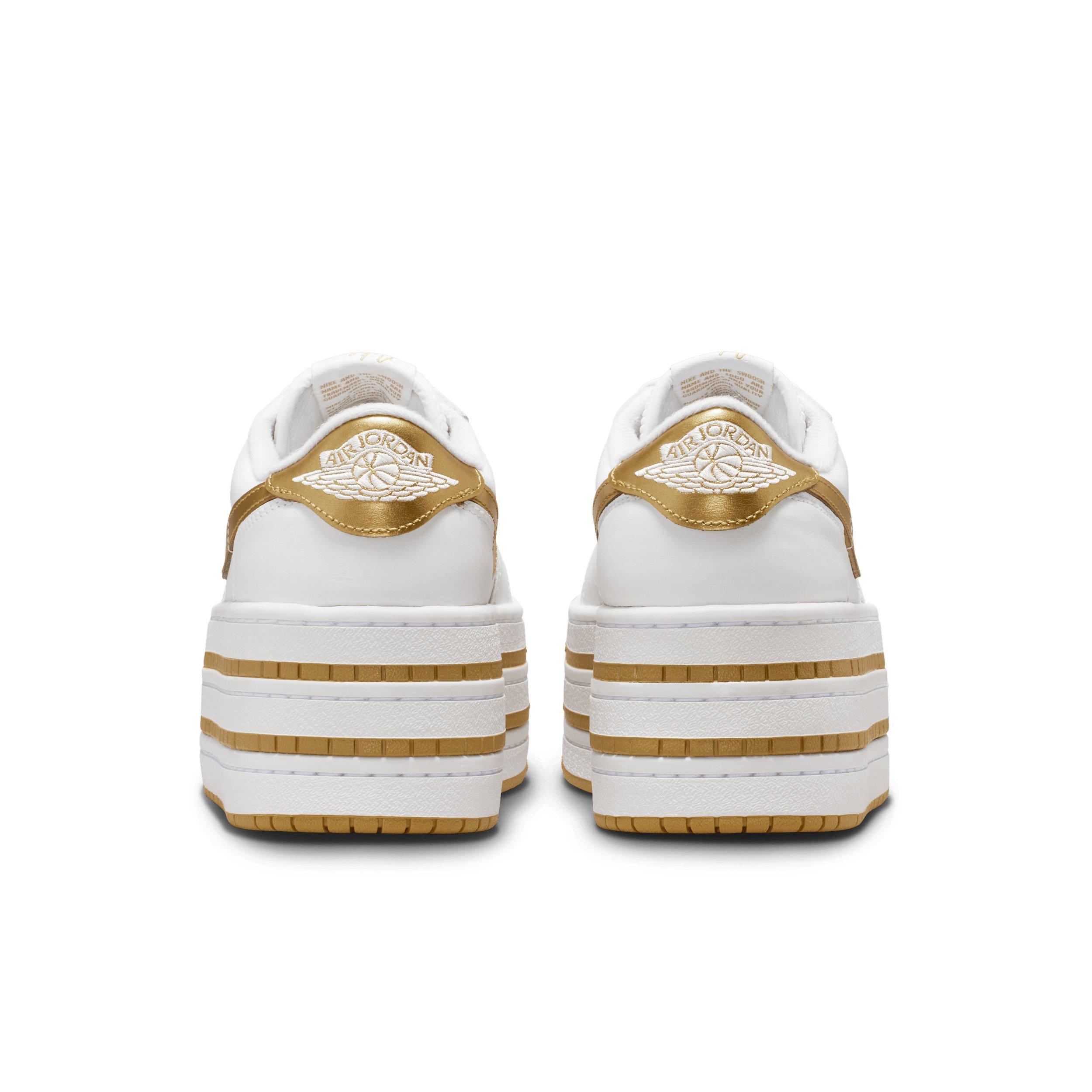 Jordan 1 Triple Stack SE "White/Metallic Gold/White" Women's Shoe - WHITE/GOLD/WHITE Thumbnail View 5