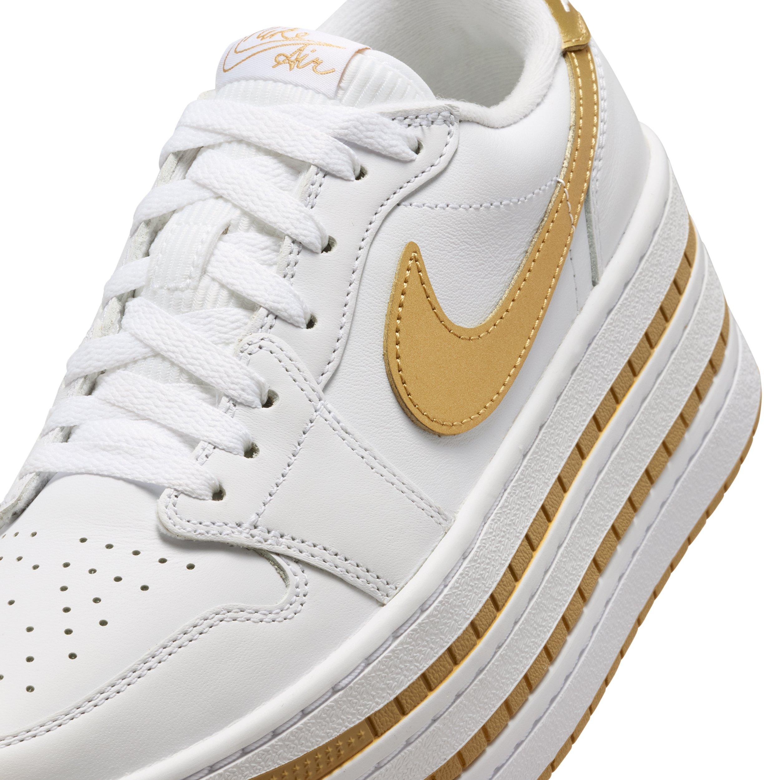 Jordan 1 Triple Stack SE "White/Metallic Gold/White" Women's Shoe - WHITE/GOLD/WHITE Thumbnail View 7