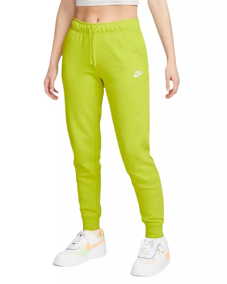 Nike Women's Sportswear Club Fleece Mid-Rise Joggers - Green - Hibbett