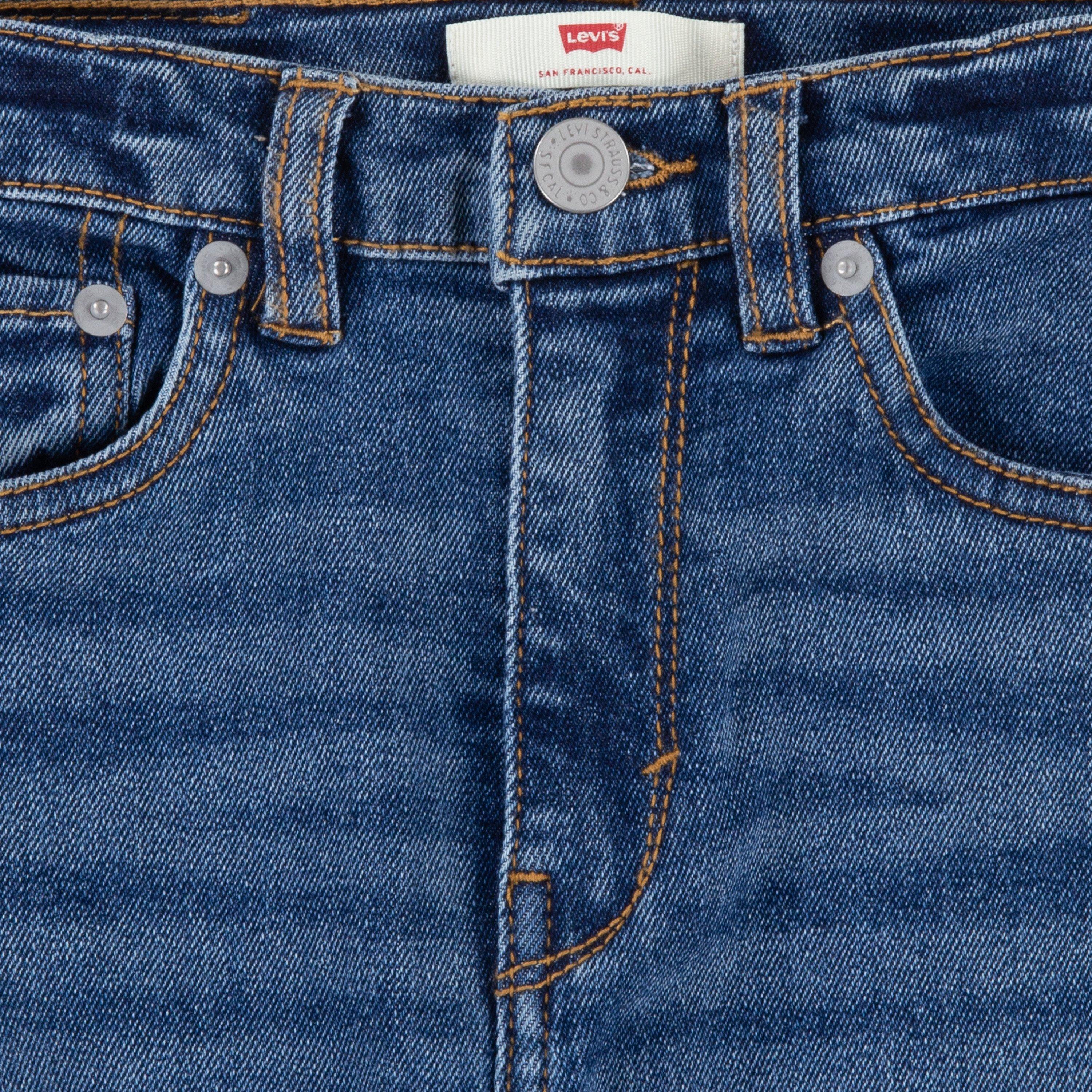 Levi's Big Girls' 726 High Rise Flare Dark Blue Wash Denim Jeans - DARK BLUE Thumbnail View 4