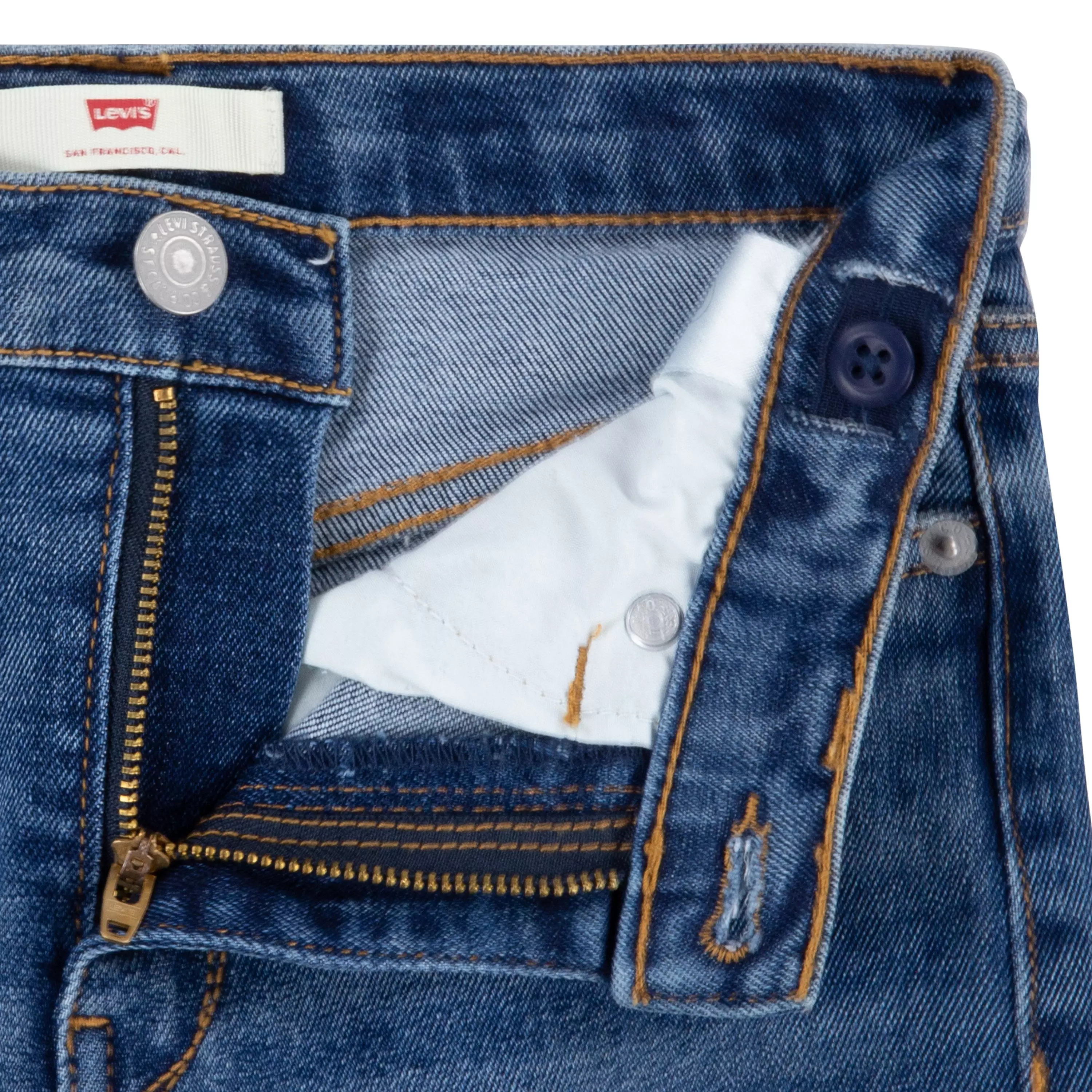 Levi's Big Girls' 726 High Rise Flare Dark Blue Wash Denim Jeans - DARK BLUE