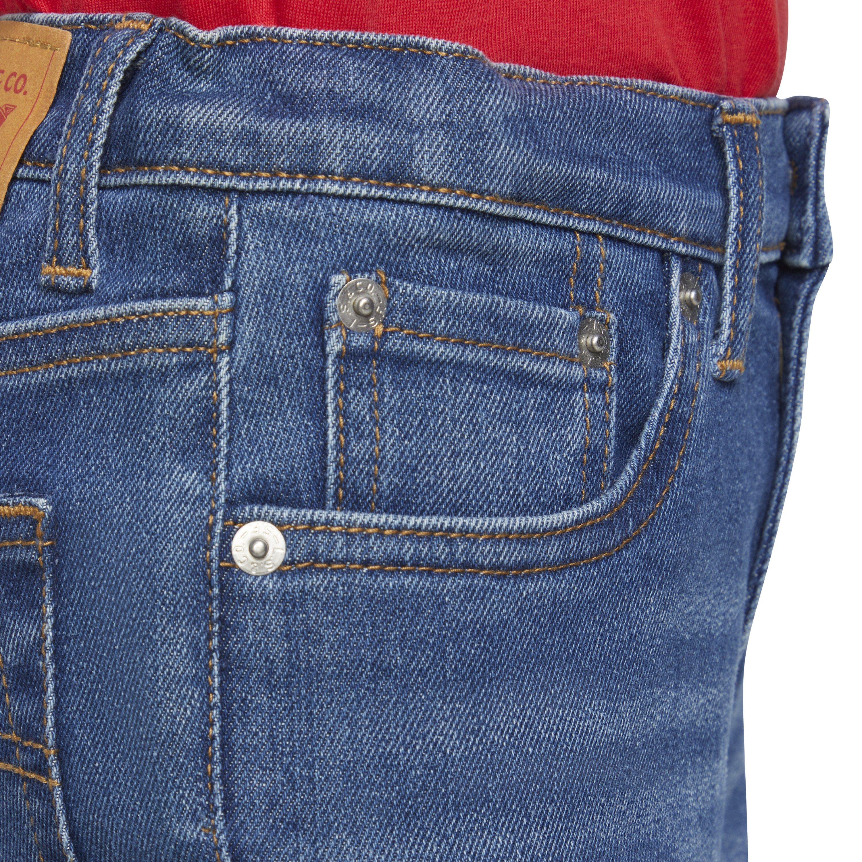 Levi's Big Girls' 726 High Rise Flare Dark Blue Wash Denim Jeans - DARK BLUE Thumbnail View 6