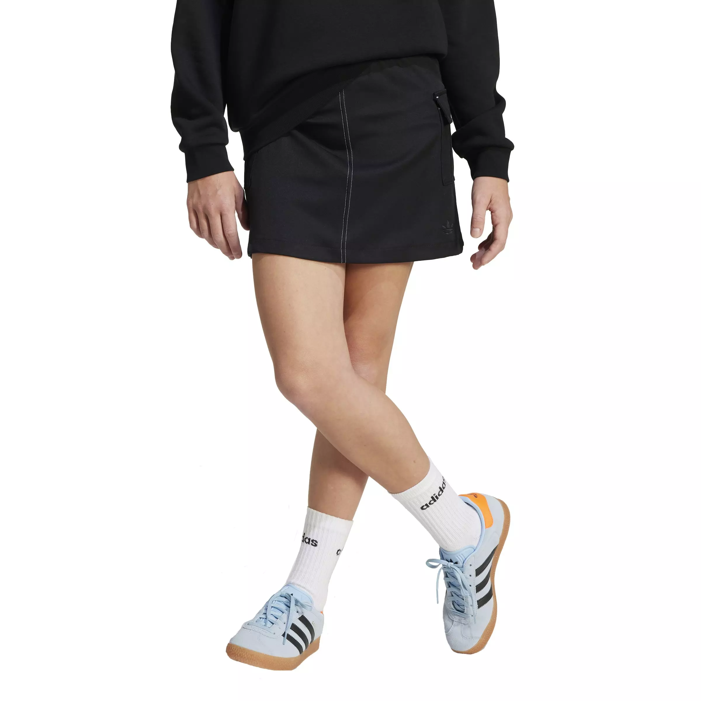 adidas Originals Big Girls' Lifestyle Skirt - Black - BLACK