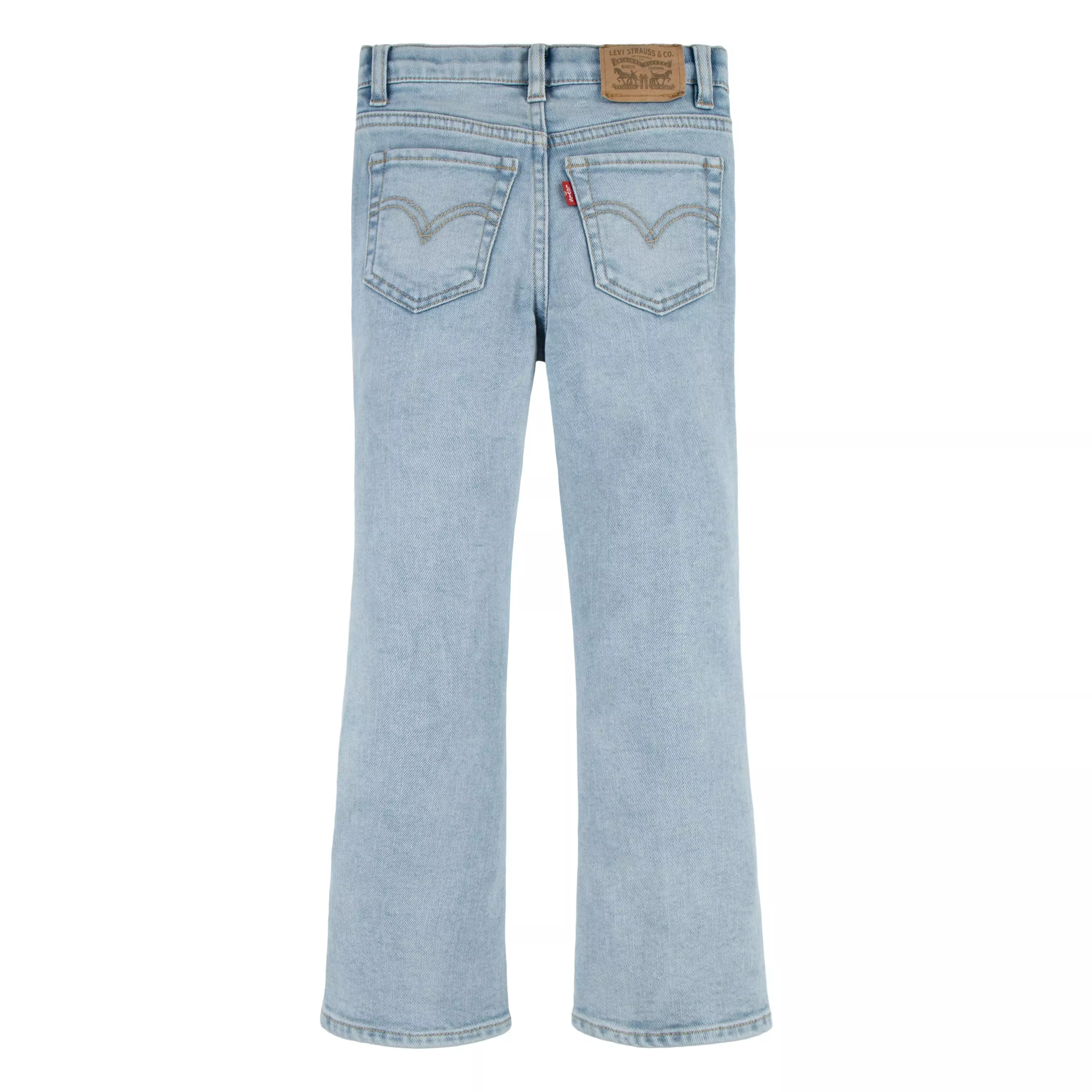 Levi's Little Girls' 726 High Rise Flare Light Blue Wash Denim Jeans - LT BLUE