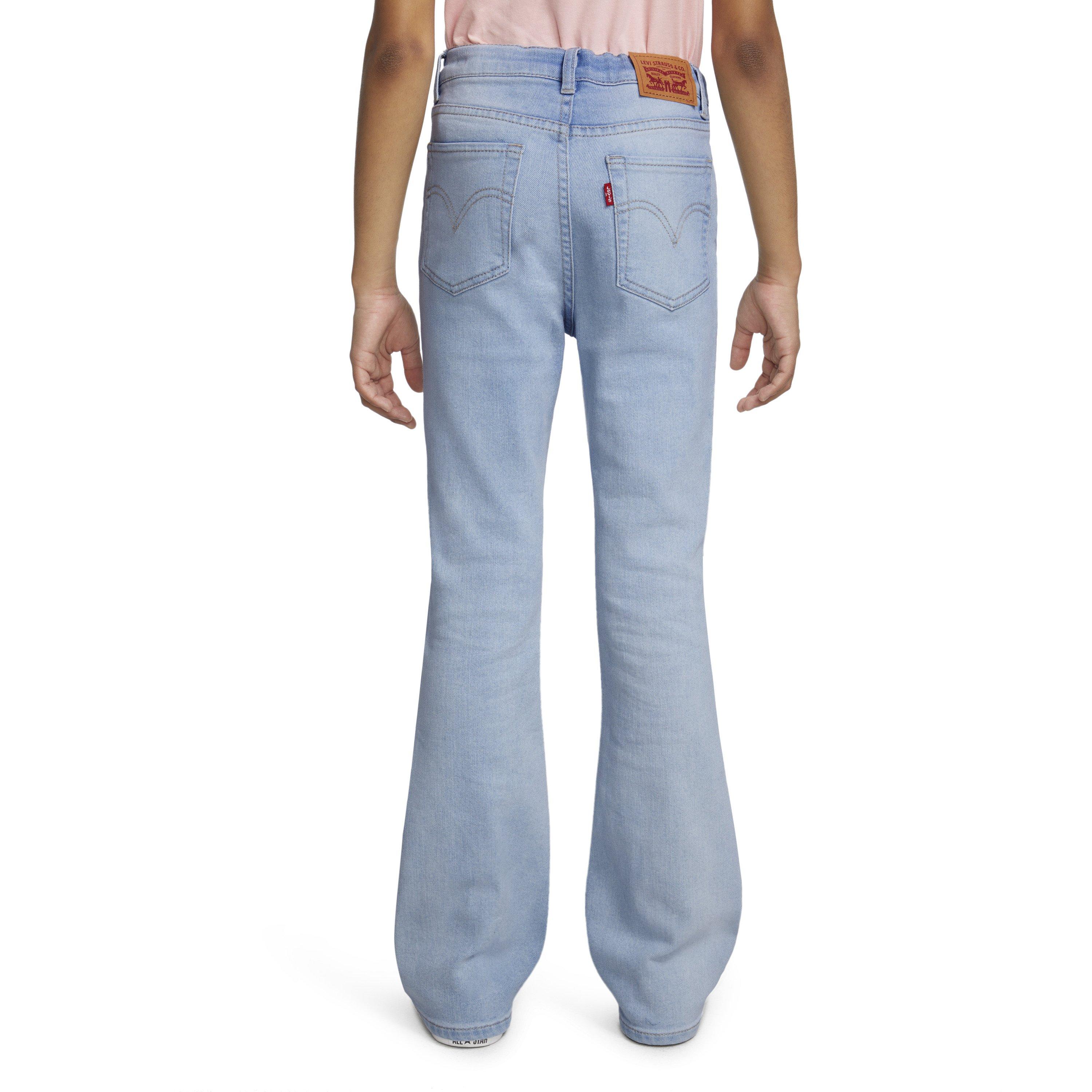 Levi's Big Girls' 726 High Rise Flare Light Blue Wash Denim Jeans - LT BLUE Thumbnail View 2