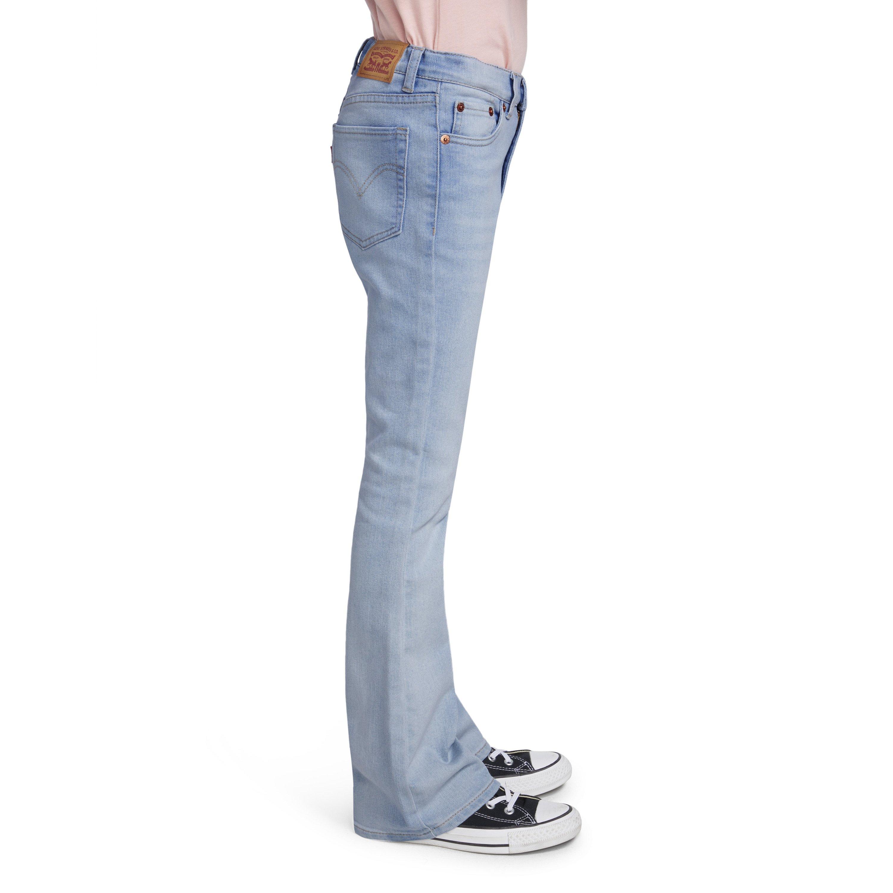 Levi's 726 High Rise Flare Big Girls' Light Blue Wash Denim Jeans