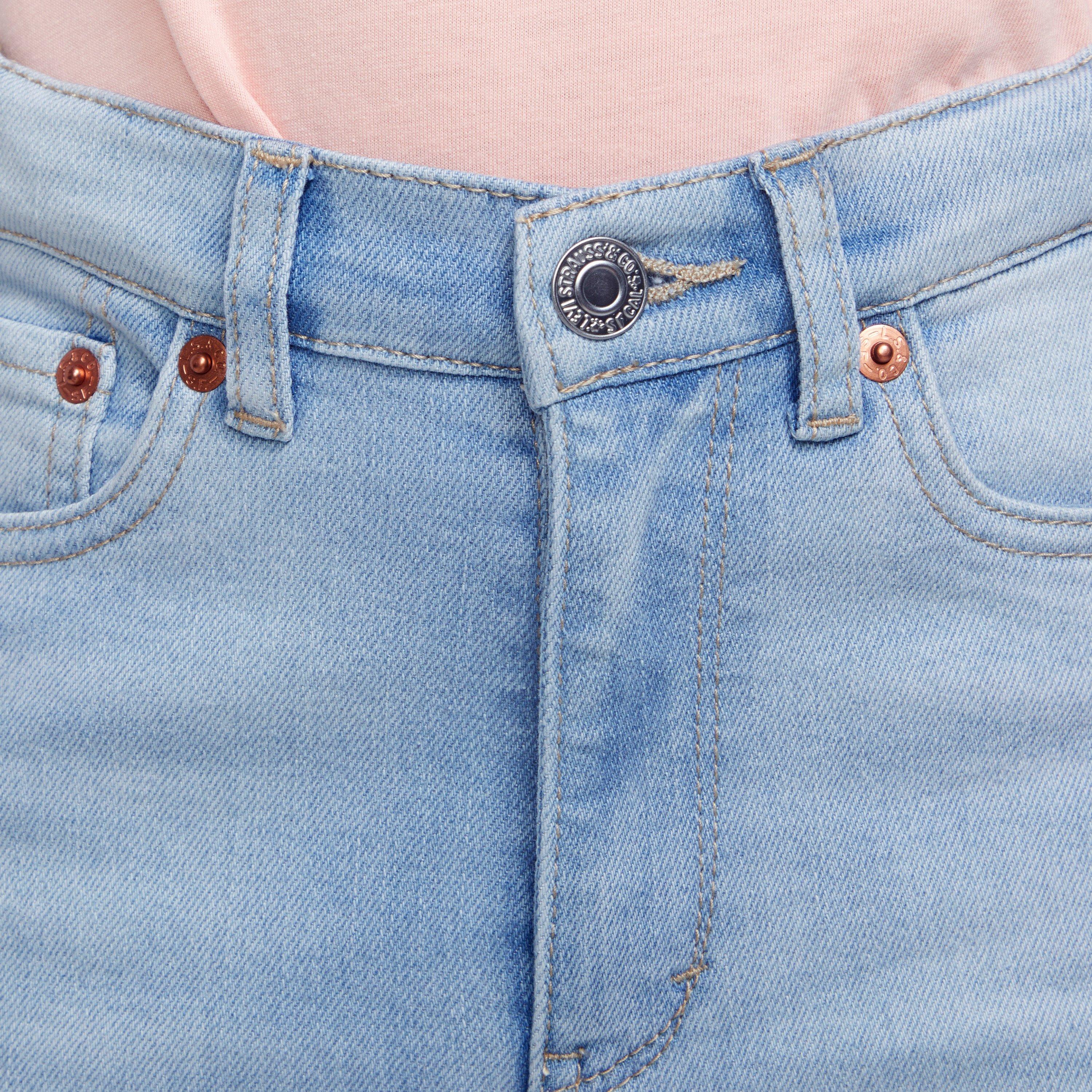 Levi's 726 High Rise Flare Big Girls' Light Blue Wash Denim Jeans