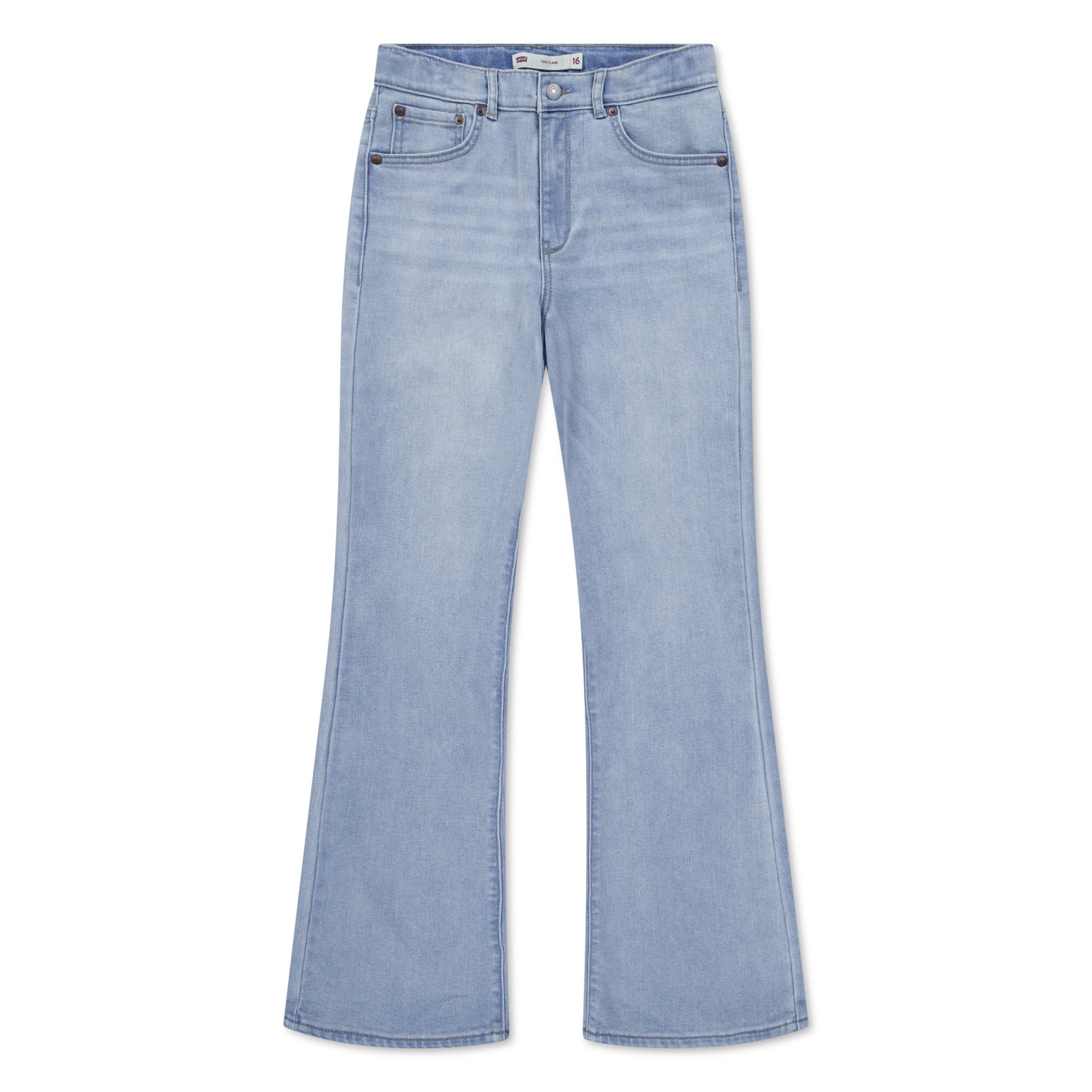 Levi's Big Girls' 726 High Rise Flare Light Blue Wash Denim Jeans - LT BLUE Thumbnail View 8