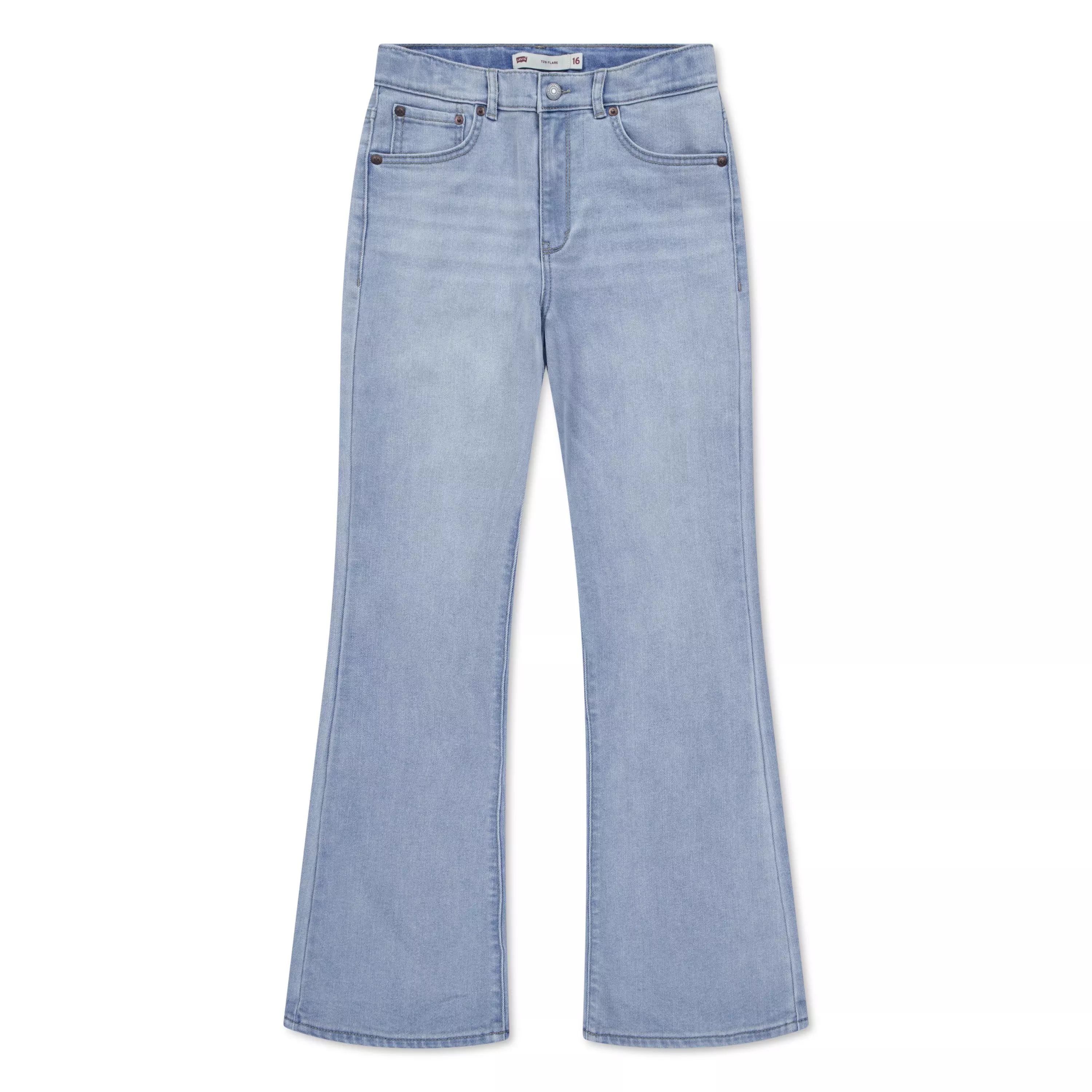 Levi's Big Girls' 726 High Rise Flare Light Blue Wash Denim Jeans - LT BLUE