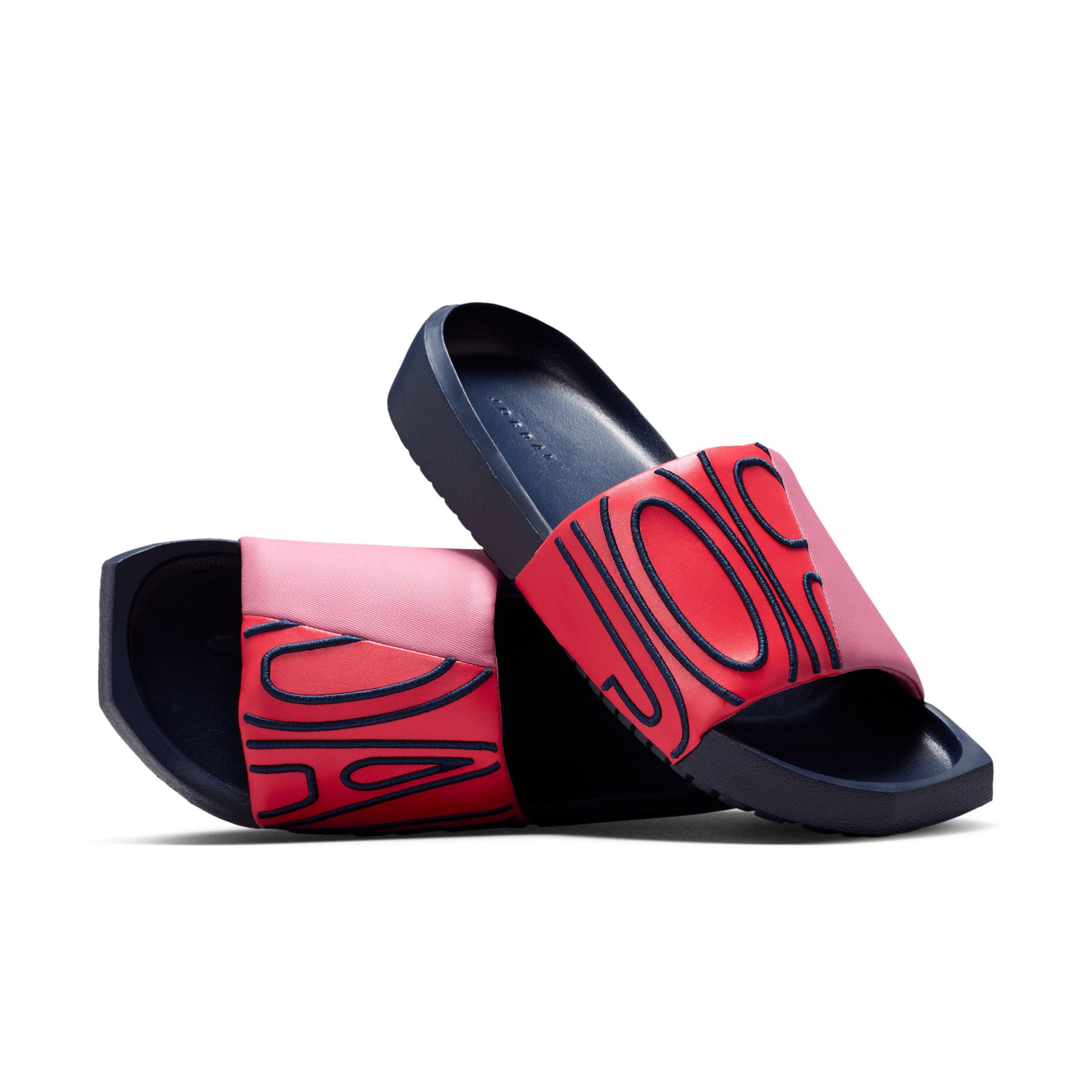 Jordan NOLA "Obsidian/Track Red/Desert Berry" Women's Slide - OBSIDIAN/RED/BERRY Thumbnail View 3