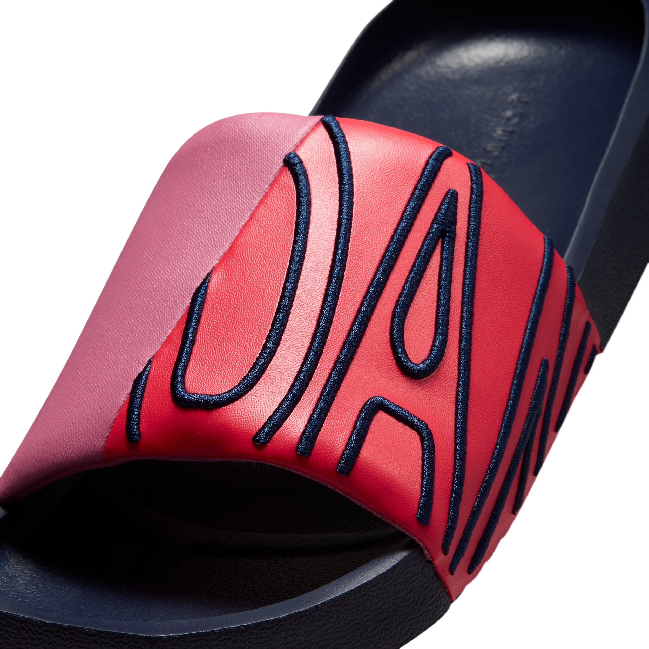 Jordan NOLA "Obsidian/Track Red/Desert Berry" Women's Slide - OBSIDIAN/RED/BERRY Thumbnail View 6