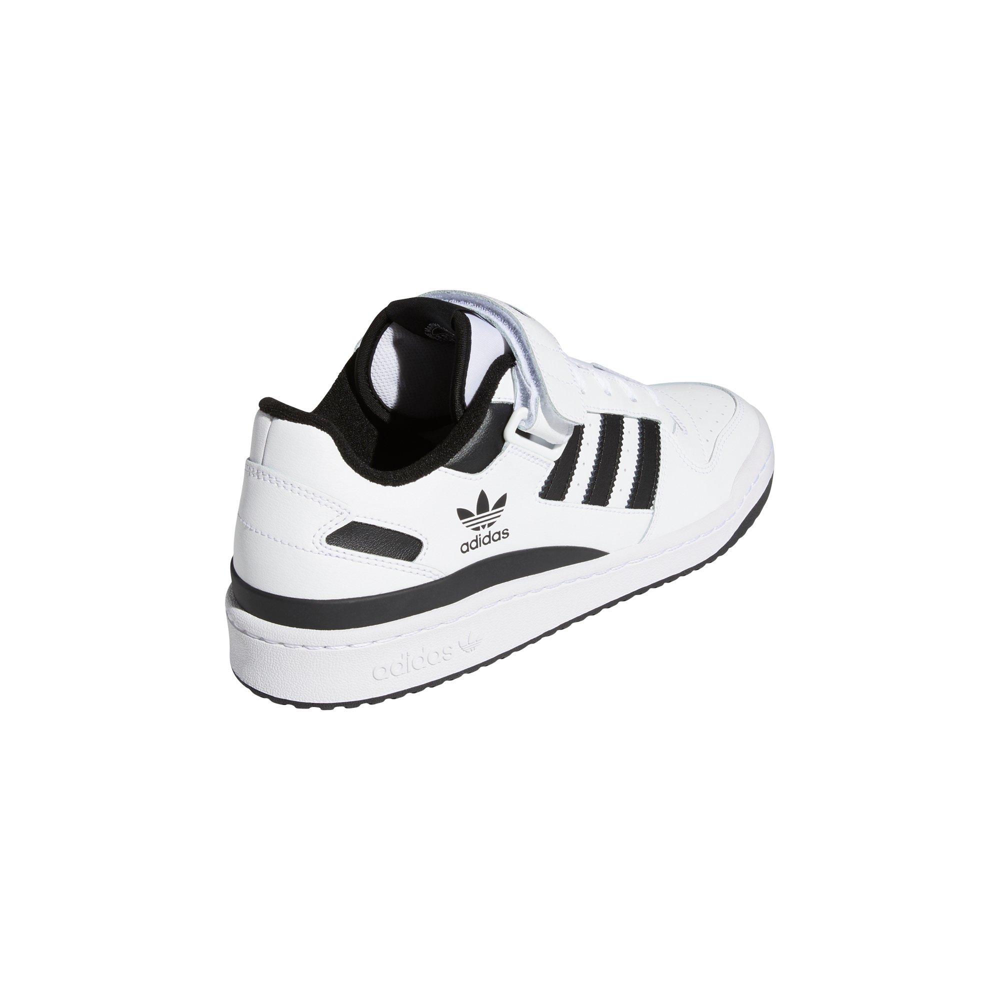 Men's Adidas White/Black Louisville Cardinals Forum Low Basketball Shoes