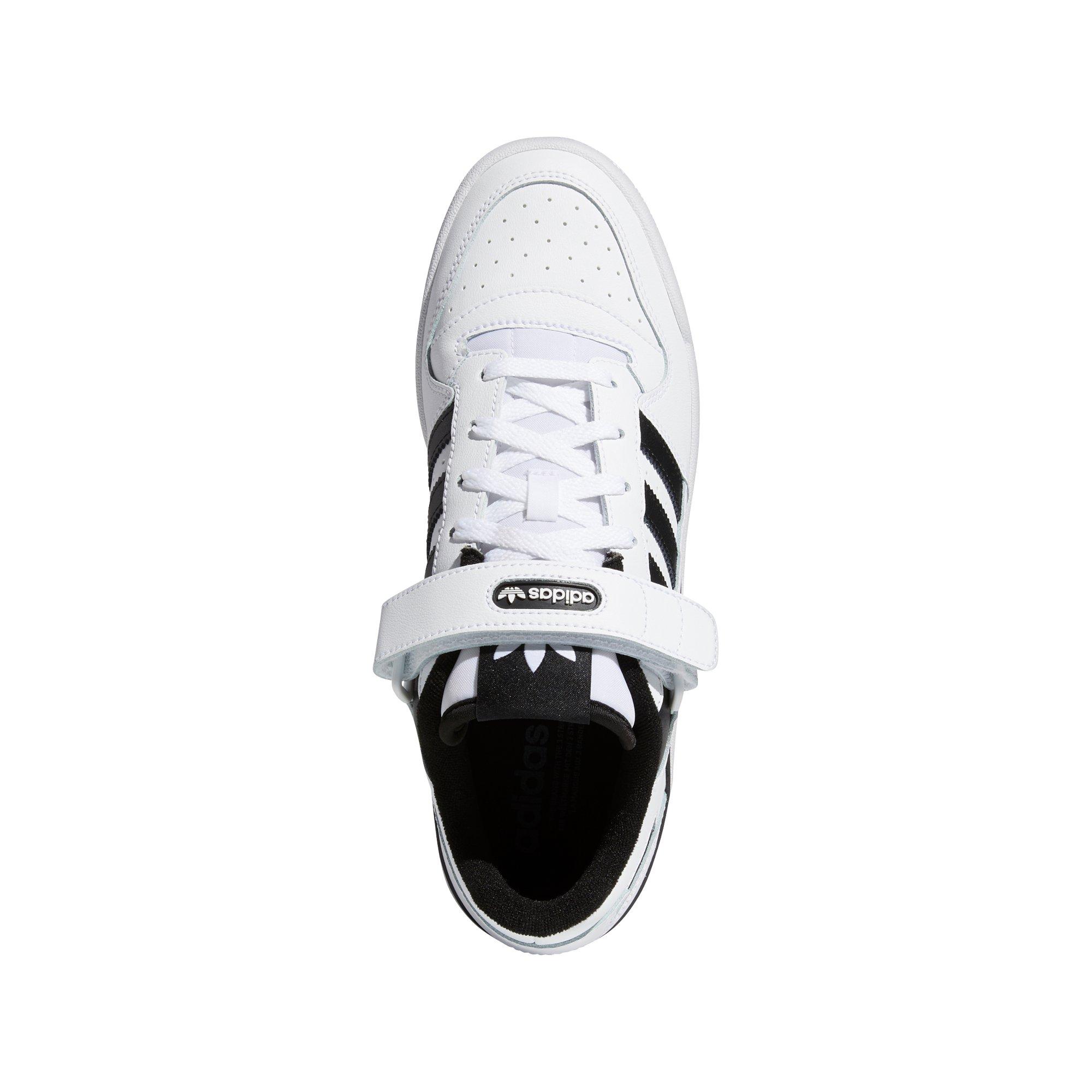 Men's adidas White/Black Louisville Cardinals Forum Low Basketball Shoes