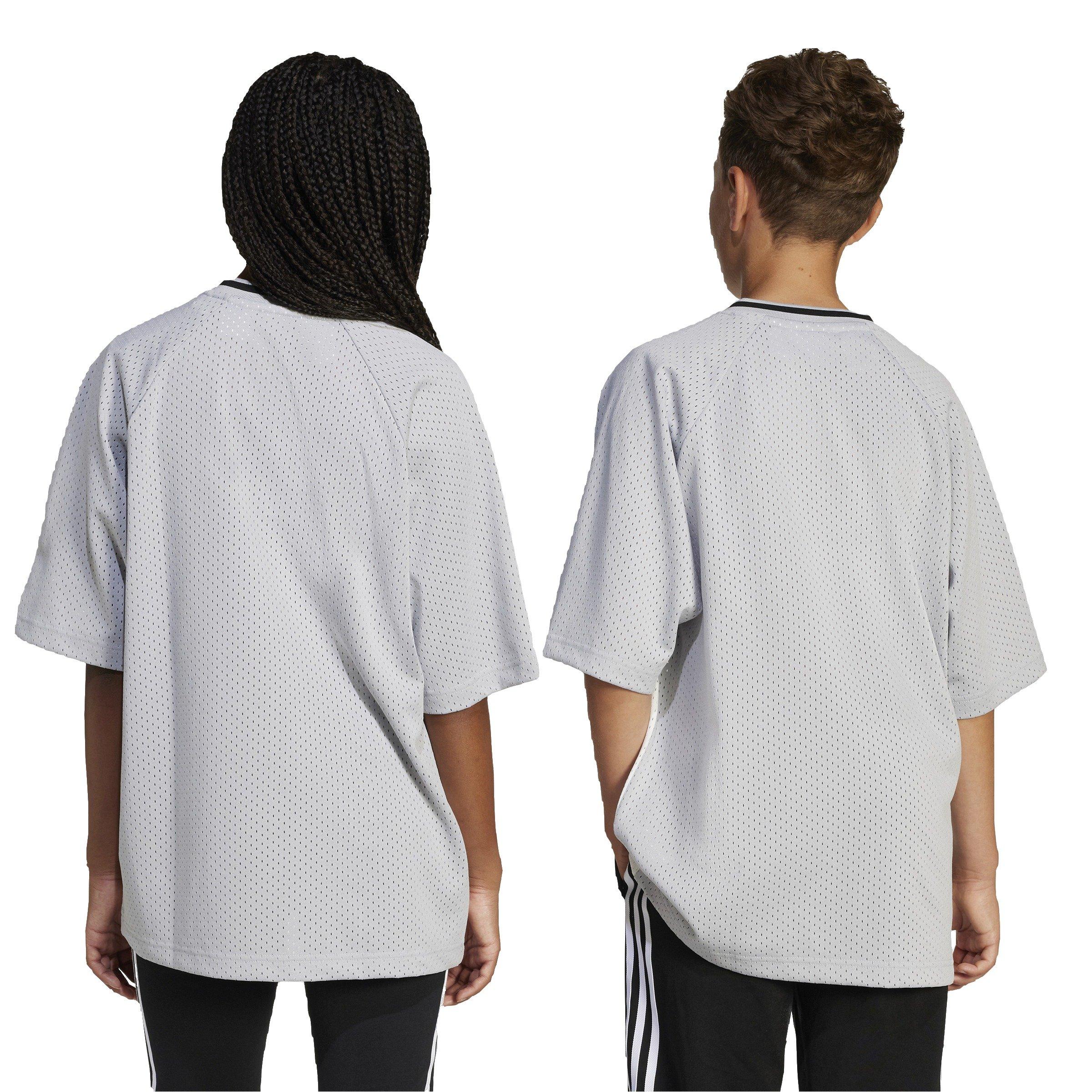 adidas Originals '03 Oversized Big Kids' Grey Jersey T-Shirt