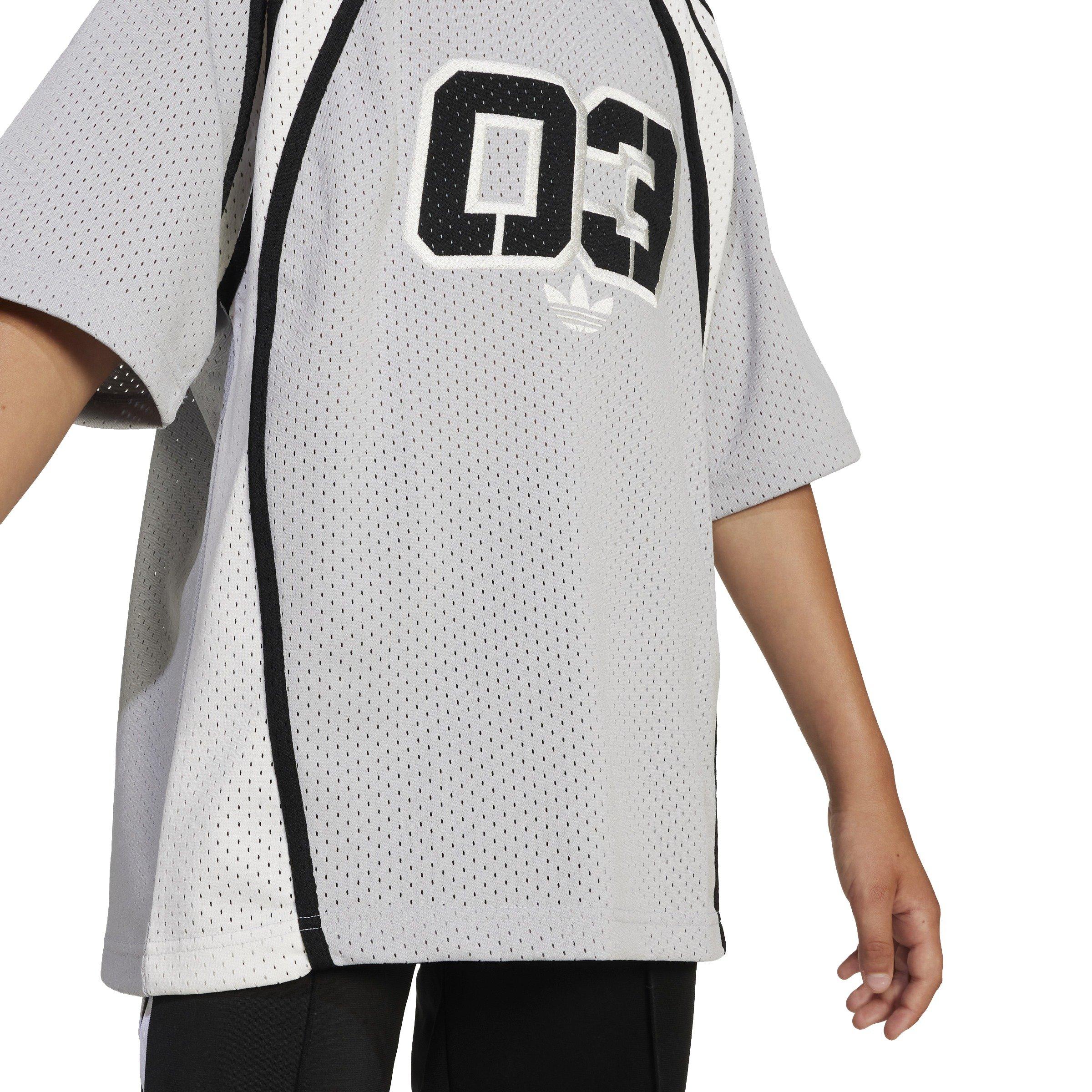 adidas Originals '03 Oversized Big Kids' Grey Jersey T-Shirt