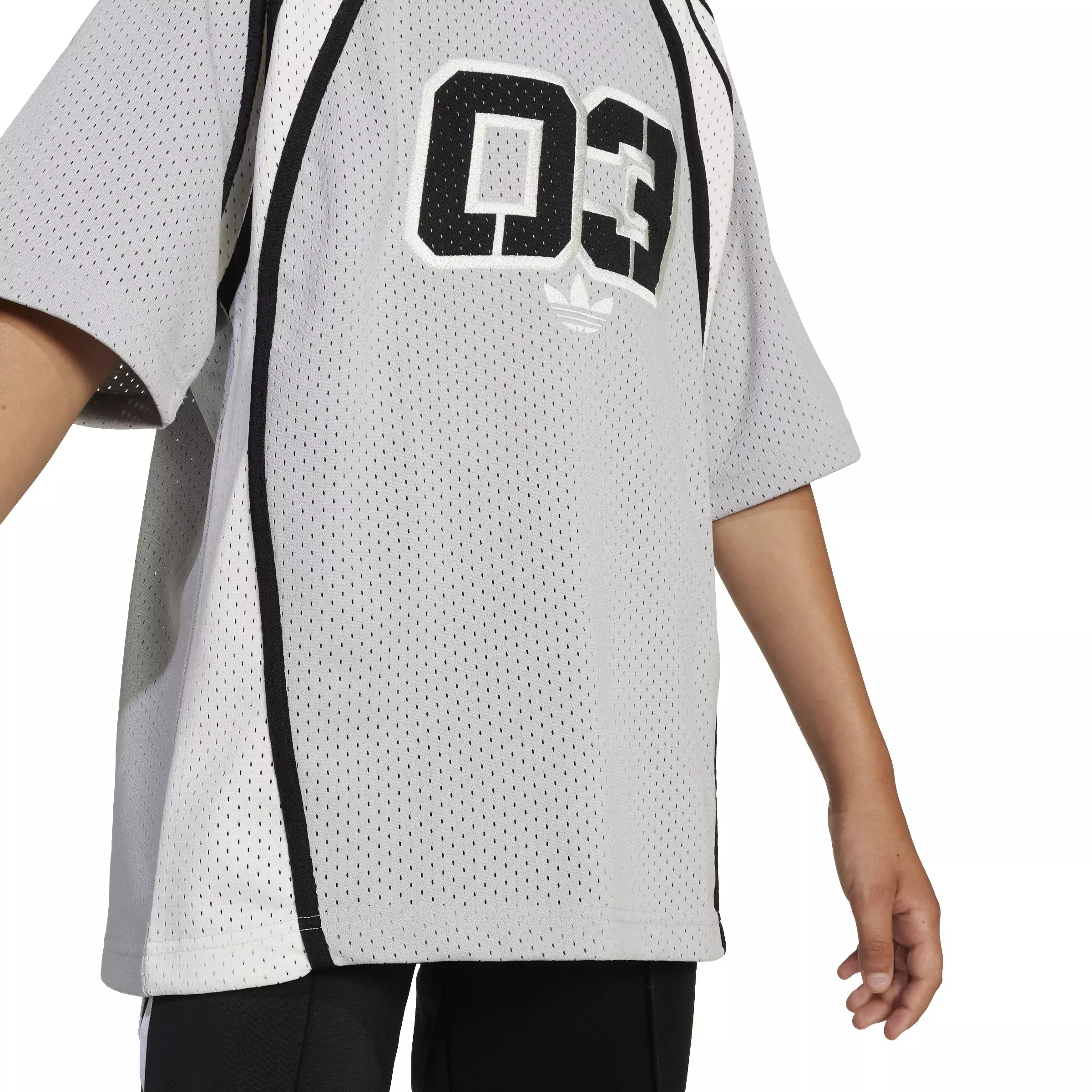 adidas Originals Big Kids' '03 Oversized Jersey T-Shirt - Grey - GREY