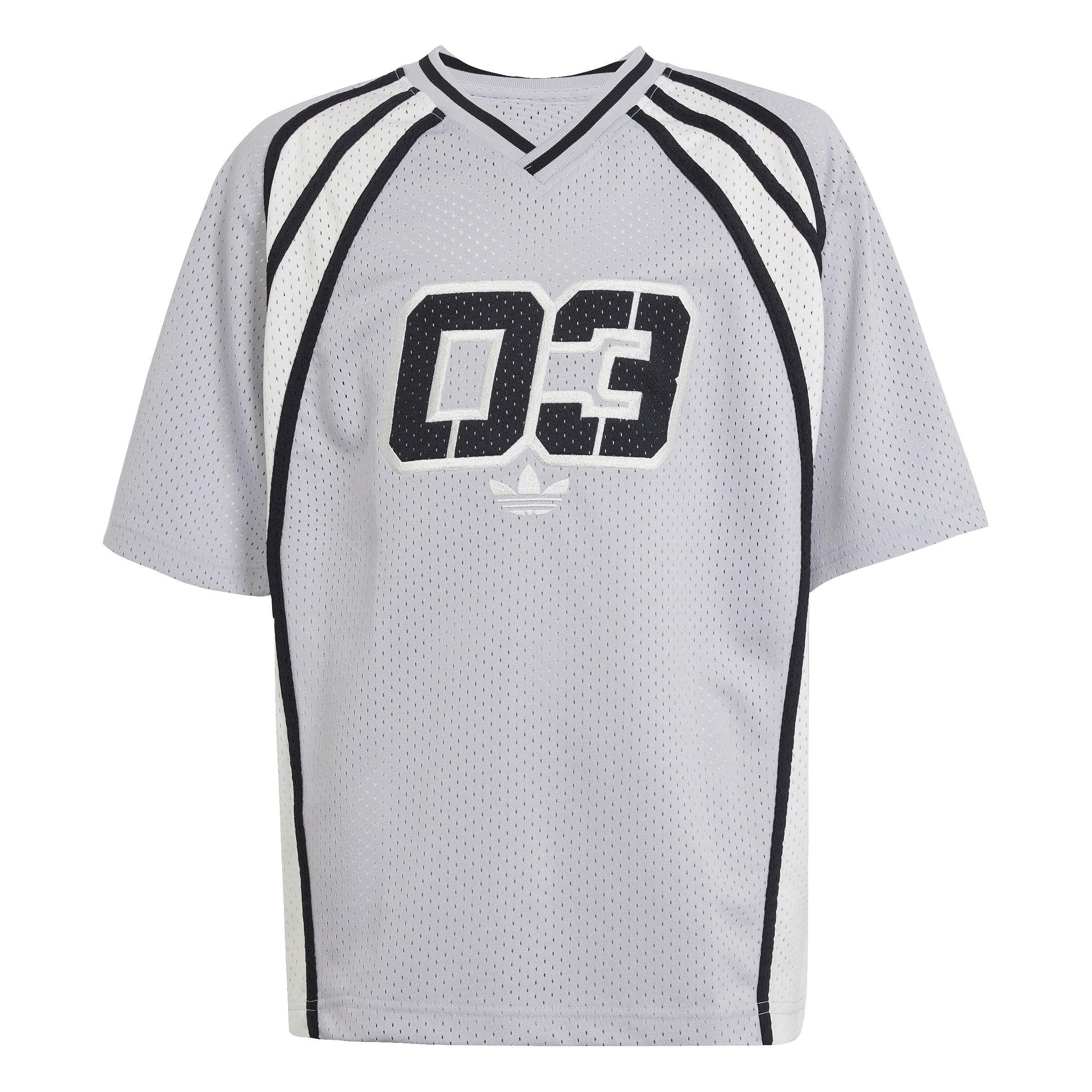 adidas Originals '03 Oversized Big Kids' Grey Jersey T-Shirt