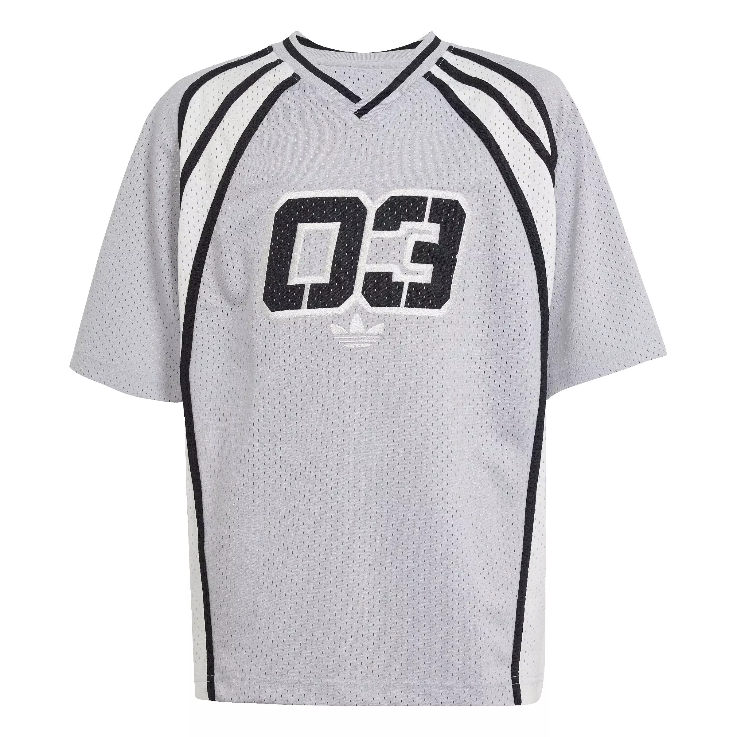 adidas Originals Big Kids' '03 Oversized Jersey T-Shirt - Grey - GREY