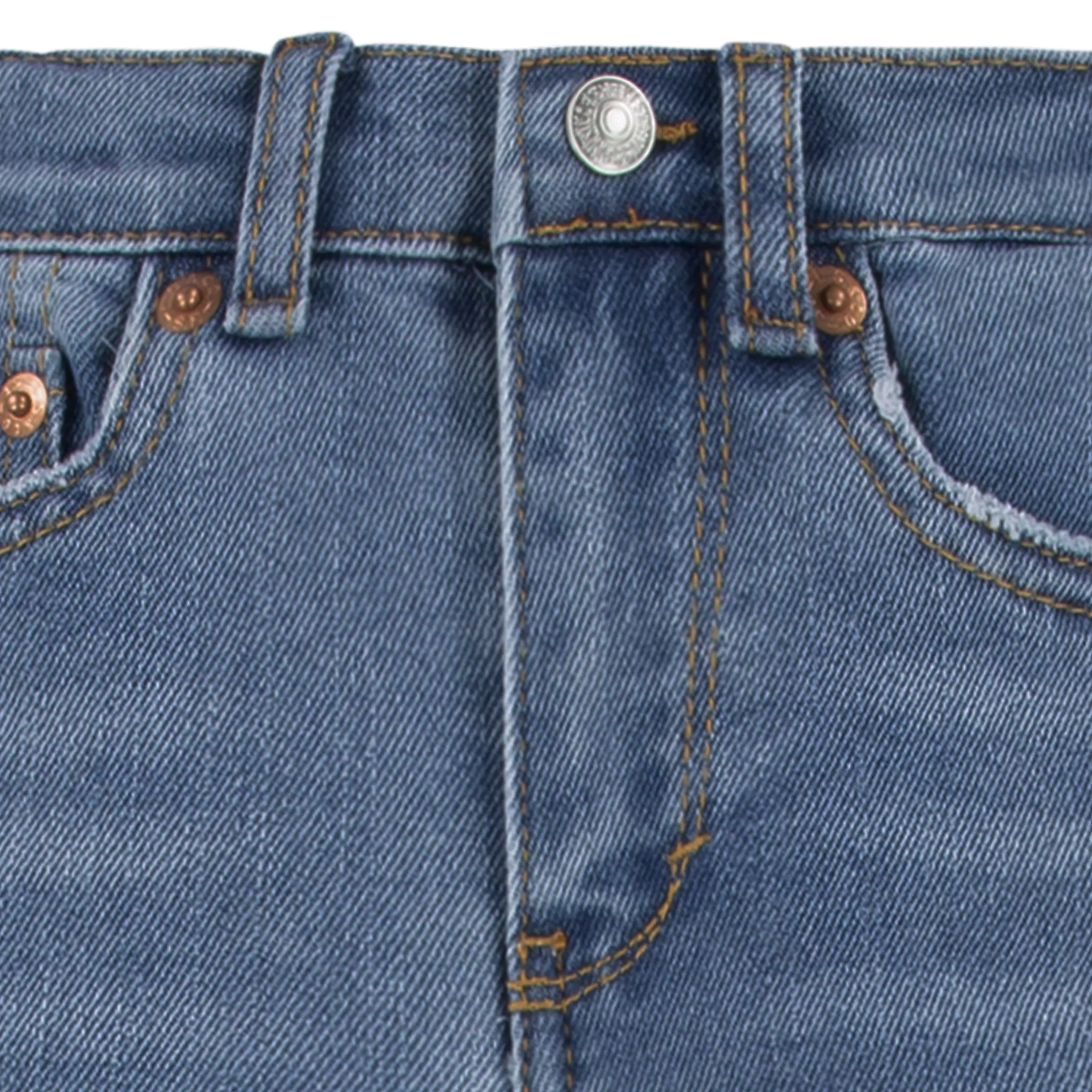 Levi's Little Girls' 726 High Rise Flare Medium Blue Wash Denim Jeans - MEDIUM BLUE