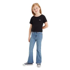 Levi's Little Girls' 726 High Rise Flare Medium Blue Wash Denim Jeans