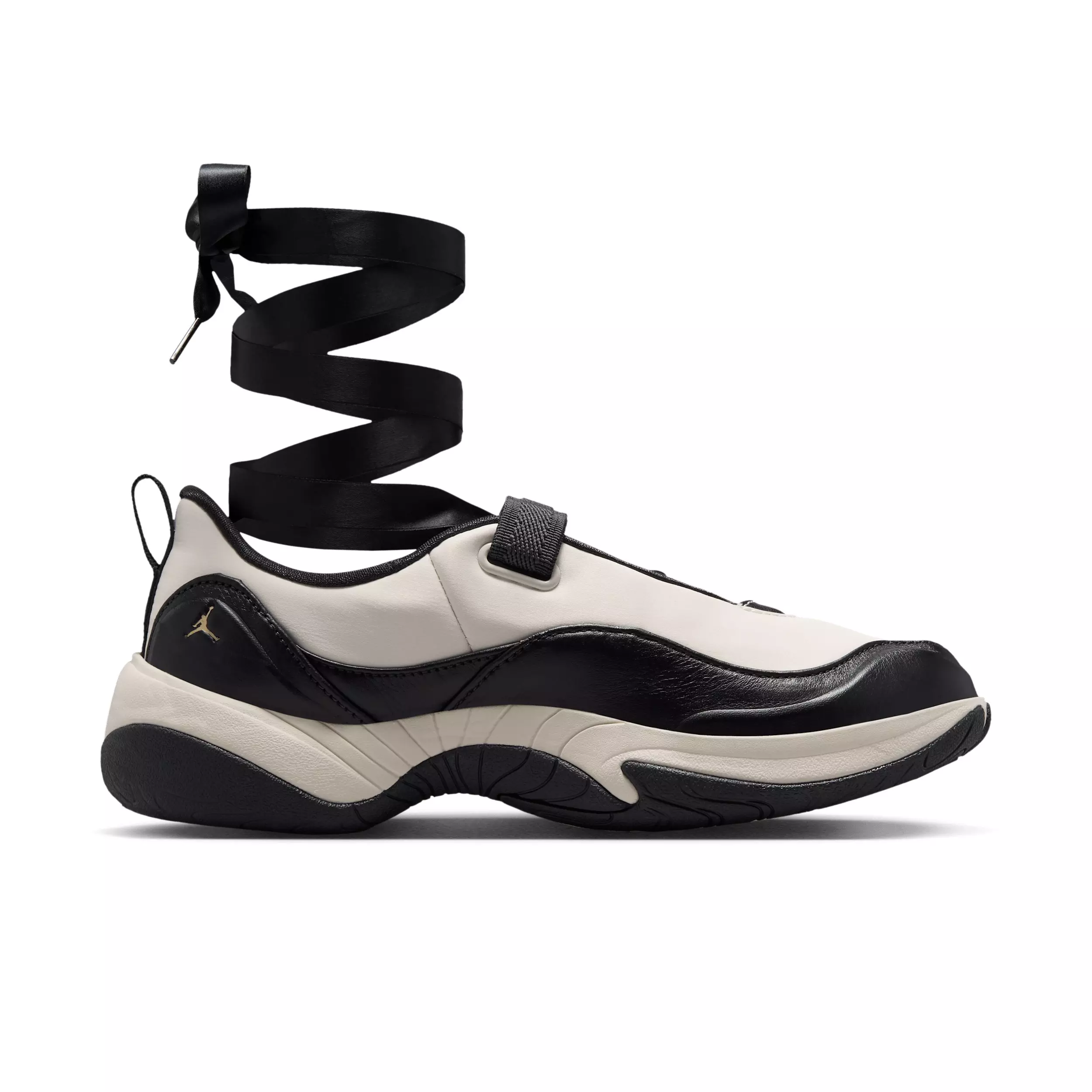 Jordan Pointe "Black/Chalk/Flat Gold Star" Women's Shoe - BLACK/CHALK/GOLD