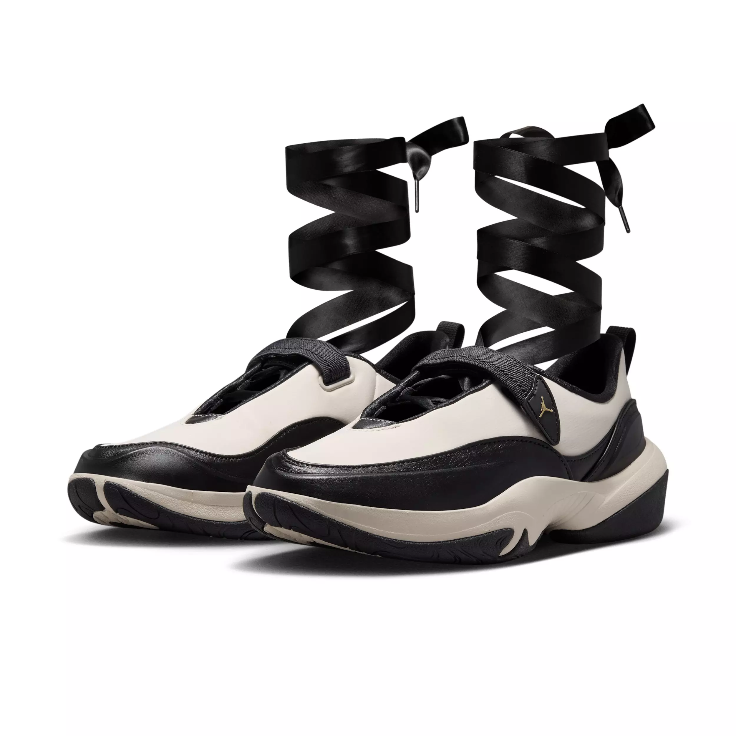 Jordan Pointe "Black/Chalk/Flat Gold Star" Women's Shoe - BLACK/CHALK/GOLD