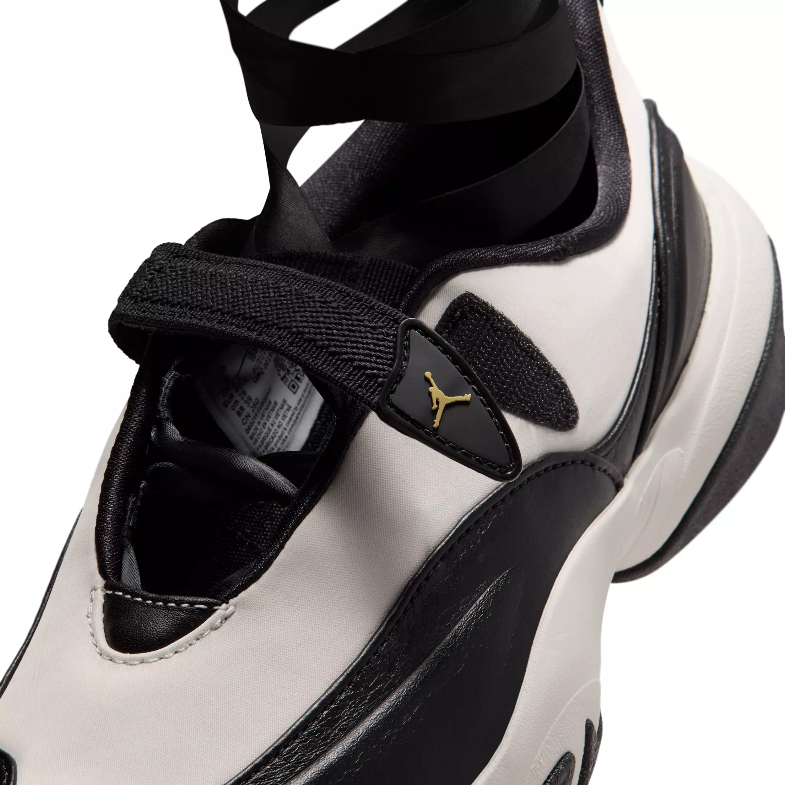 Jordan Pointe "Black/Chalk/Flat Gold Star" Women's Shoe - BLACK/CHALK/GOLD