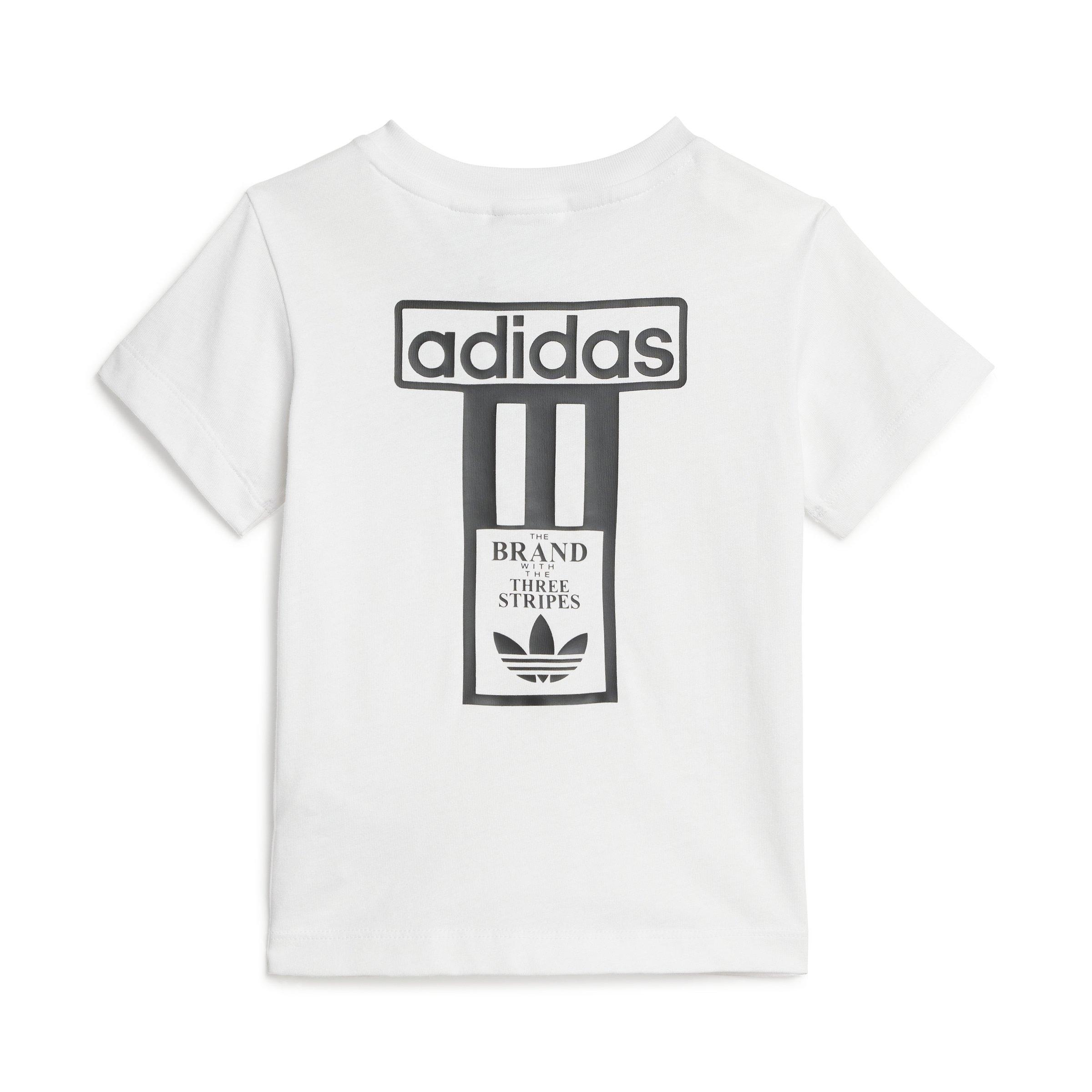 adidas Originals Adibreak Tee Infant Boys' White/Black Set