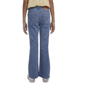 Levi's Big Girls' 726 High Rise Flare Medium Blue Wash Denim Jeans
