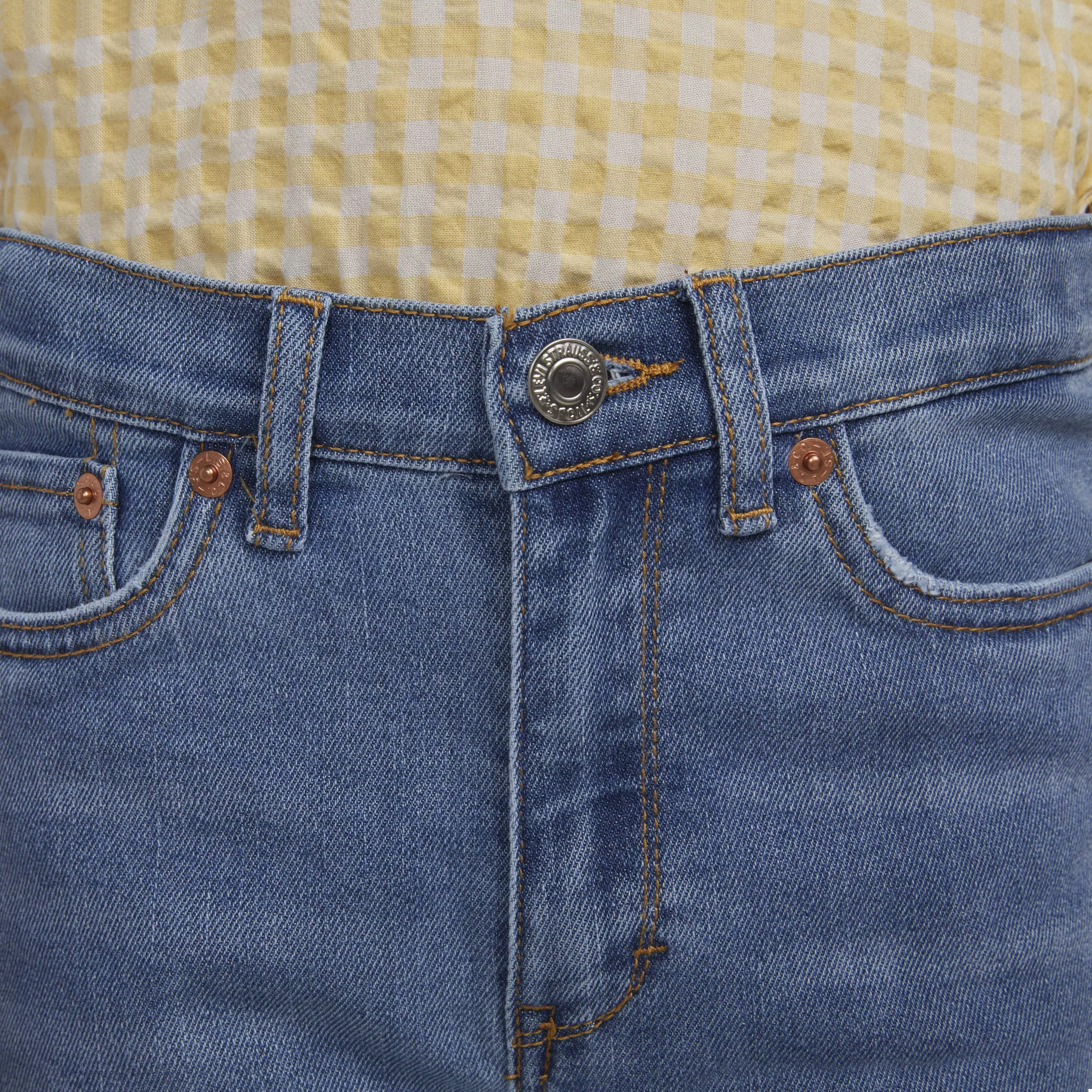Levi's Big Girls' 726 High Rise Flare Medium Blue Wash Denim Jeans - MEDIUM BLUE