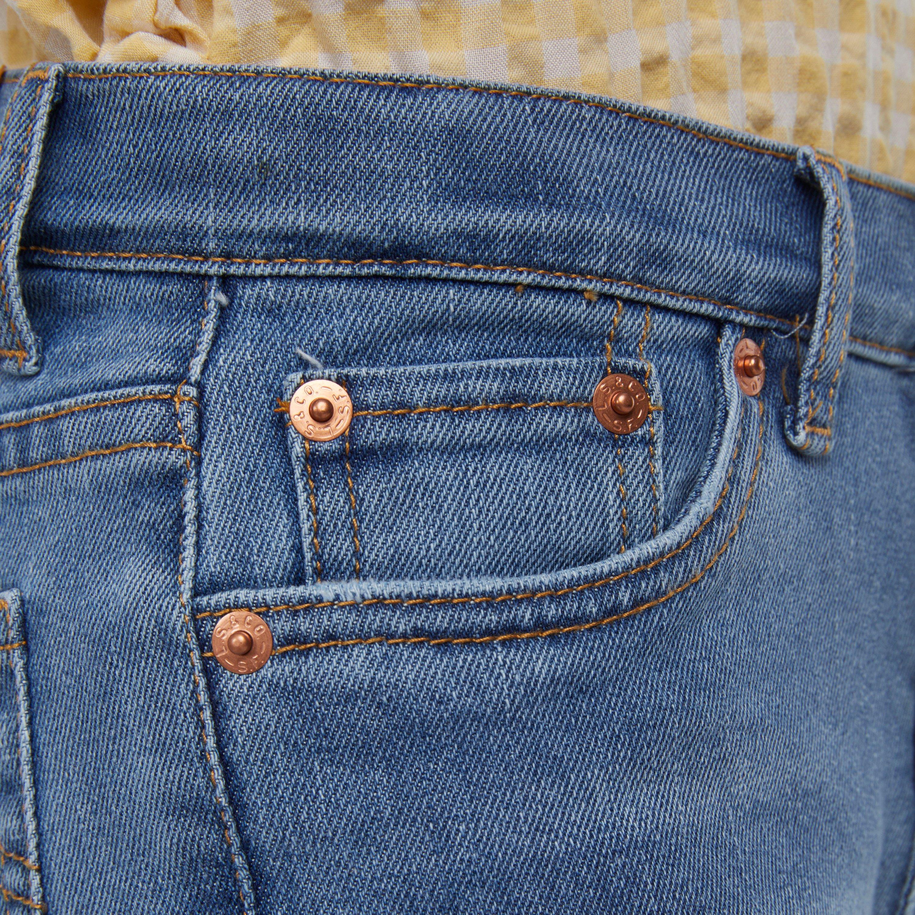 Levi's Big Girls' 726 High Rise Flare Medium Blue Wash Denim Jeans - MEDIUM BLUE Thumbnail View 5