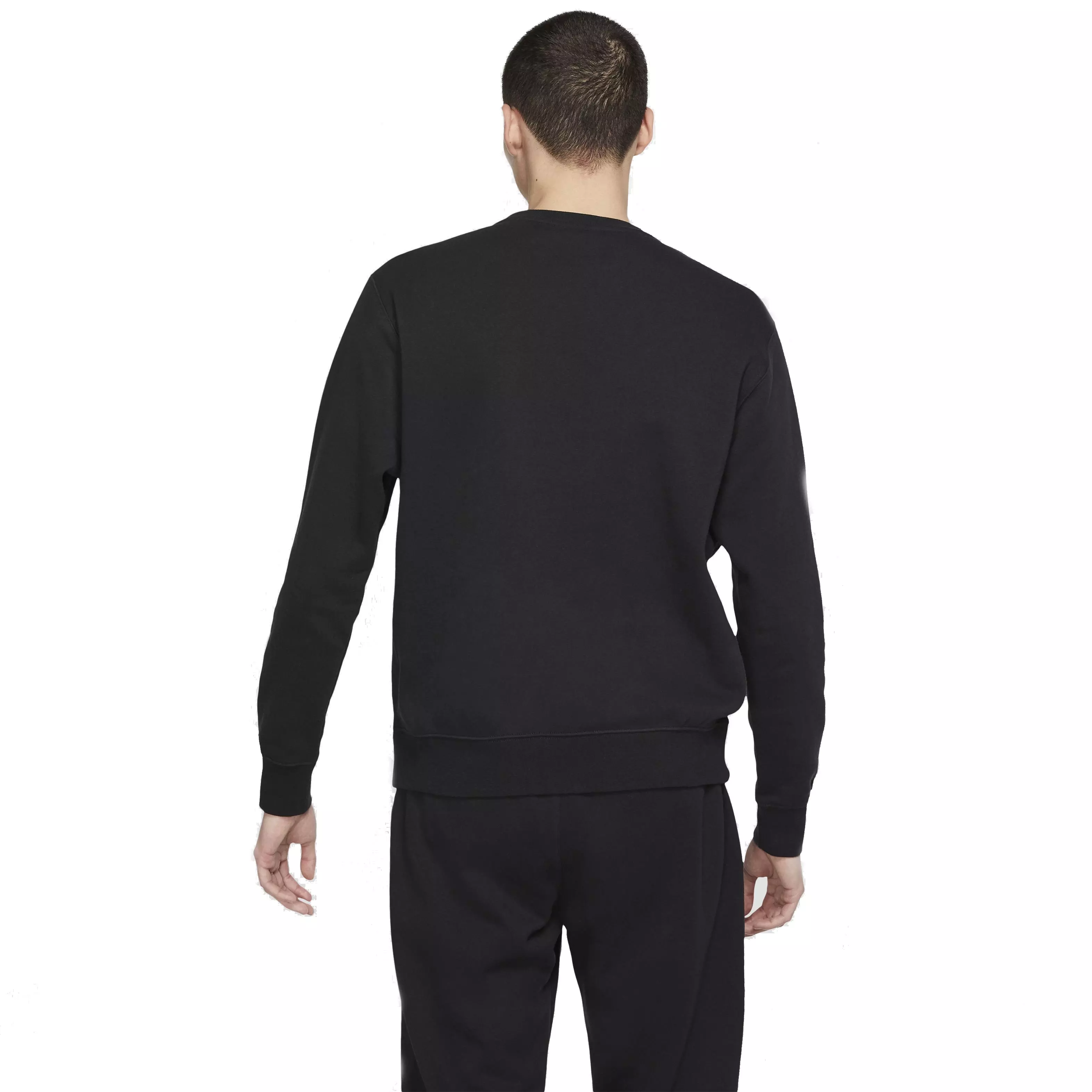 Nike Men's Sportswear Club Sweatshirt - BLACK/WHITE
