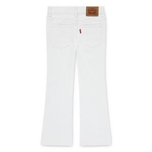 Levi's Little Girls' 726 High Rise Flare White Wash Denim Jeans