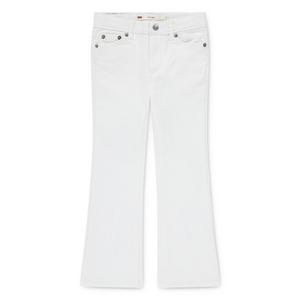Levi's Little Girls' 726 High Rise Flare White Wash Denim Jeans
