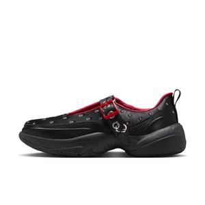 Jordan Pointe "White/Black/Metallic Silver/University Red" Women's Shoe - WHITE/BLACK/SILVER/RED