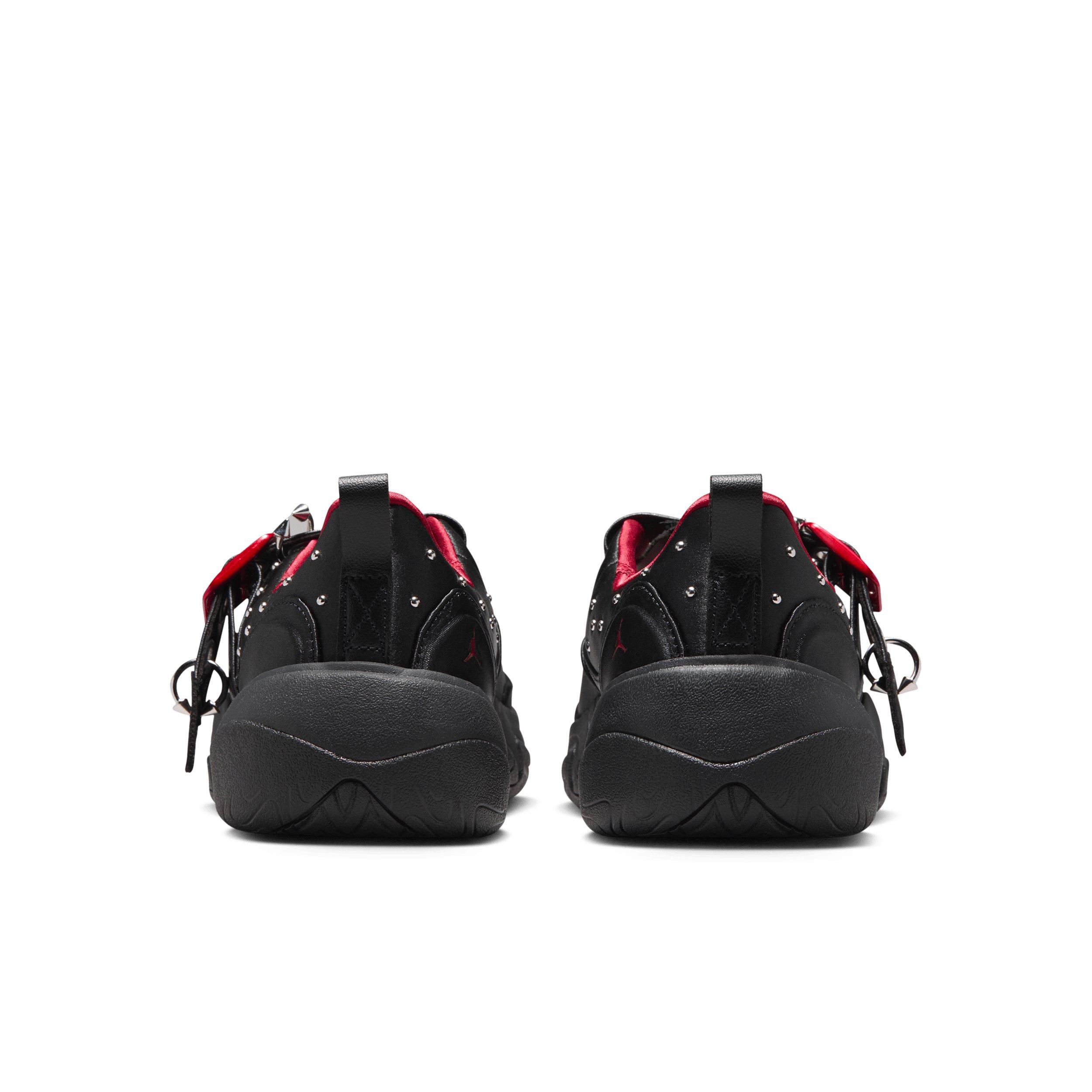 Jordan Pointe "White/Black/Metallic Silver/University Red" Women's Shoe - WHITE/BLACK/SILVER/RED