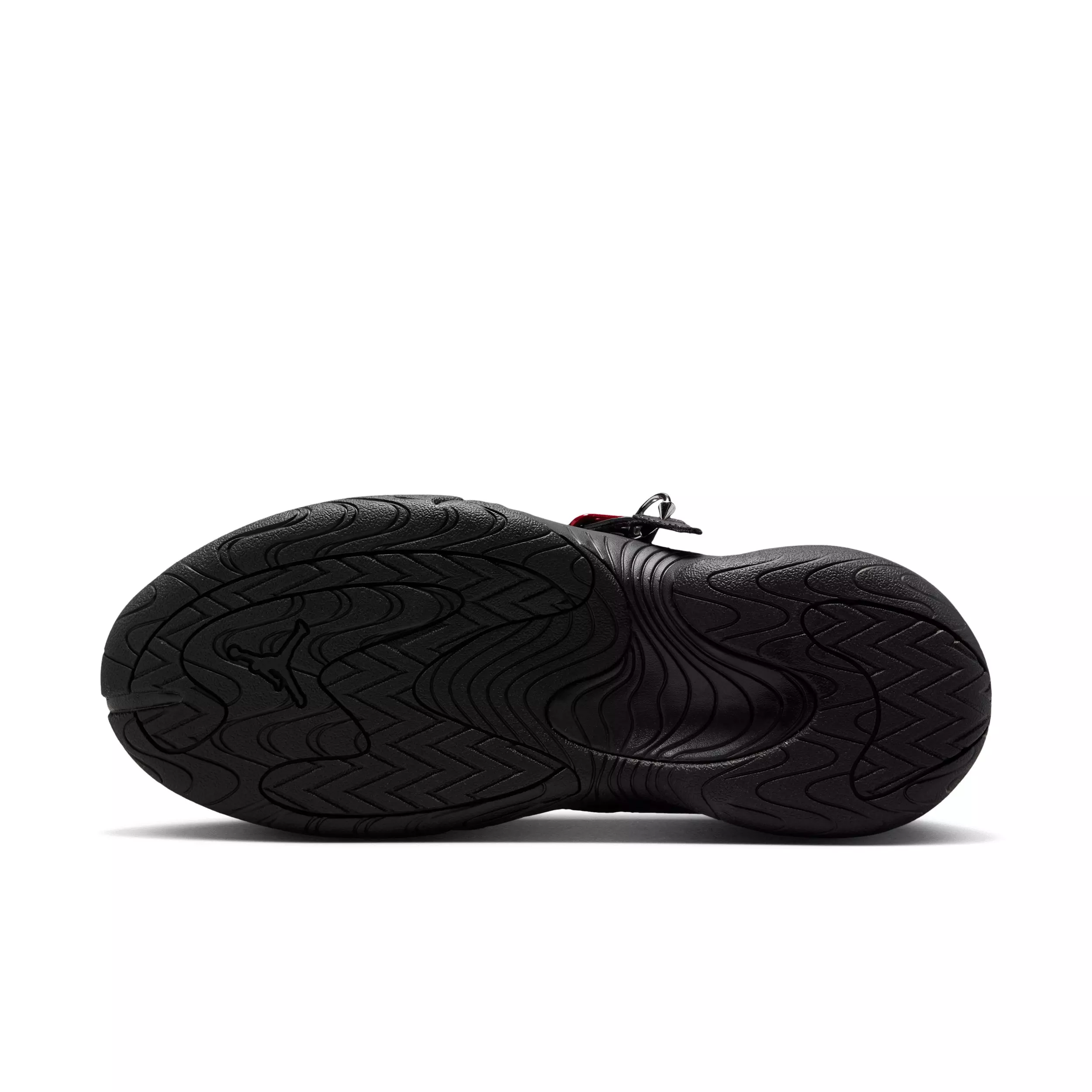 Jordan Pointe "White/Black/Metallic Silver/University Red" Women's Shoe - WHITE/BLACK/SILVER/RED