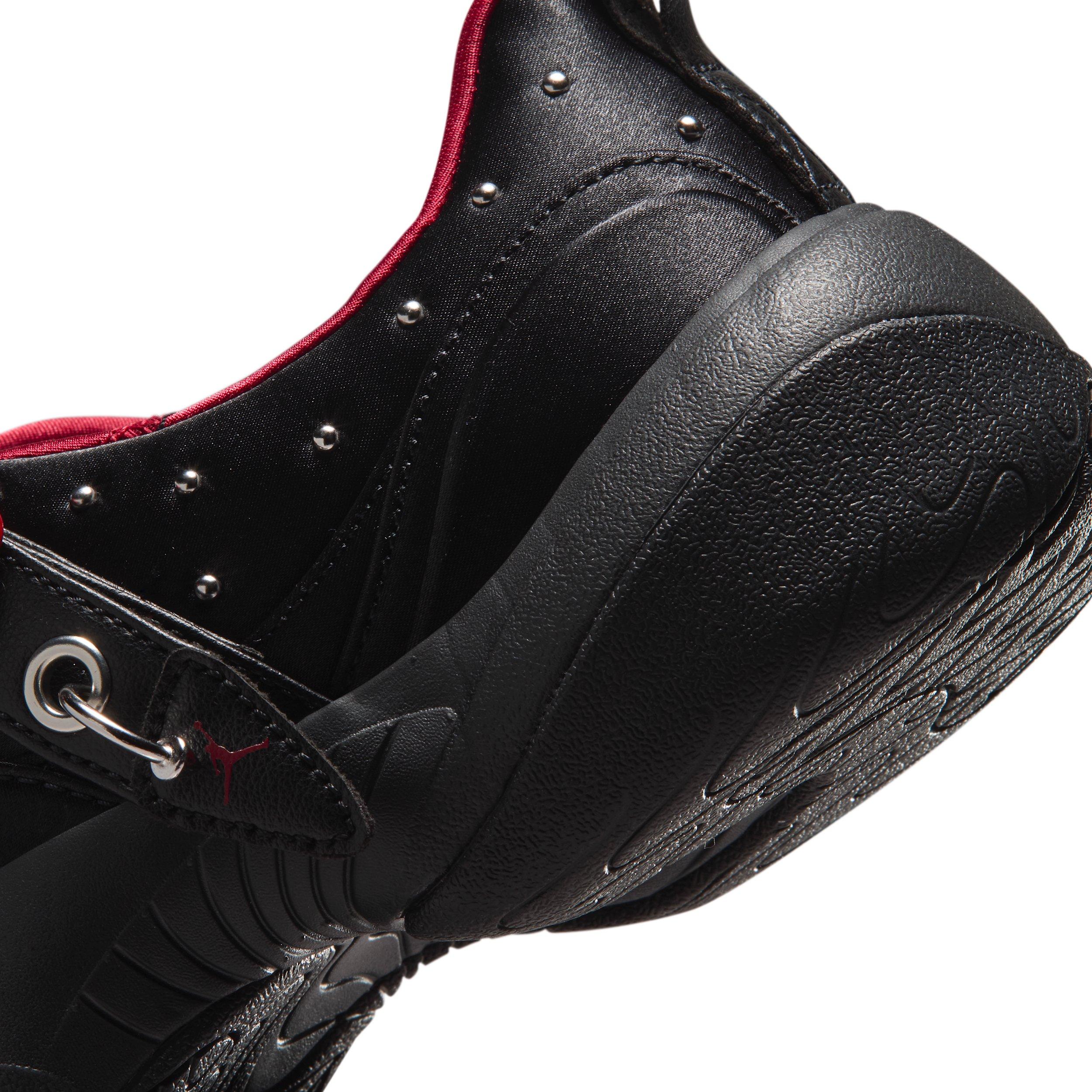 Jordan Pointe "White/Black/Metallic Silver/University Red" Women's Shoe - WHITE/BLACK/SILVER/RED