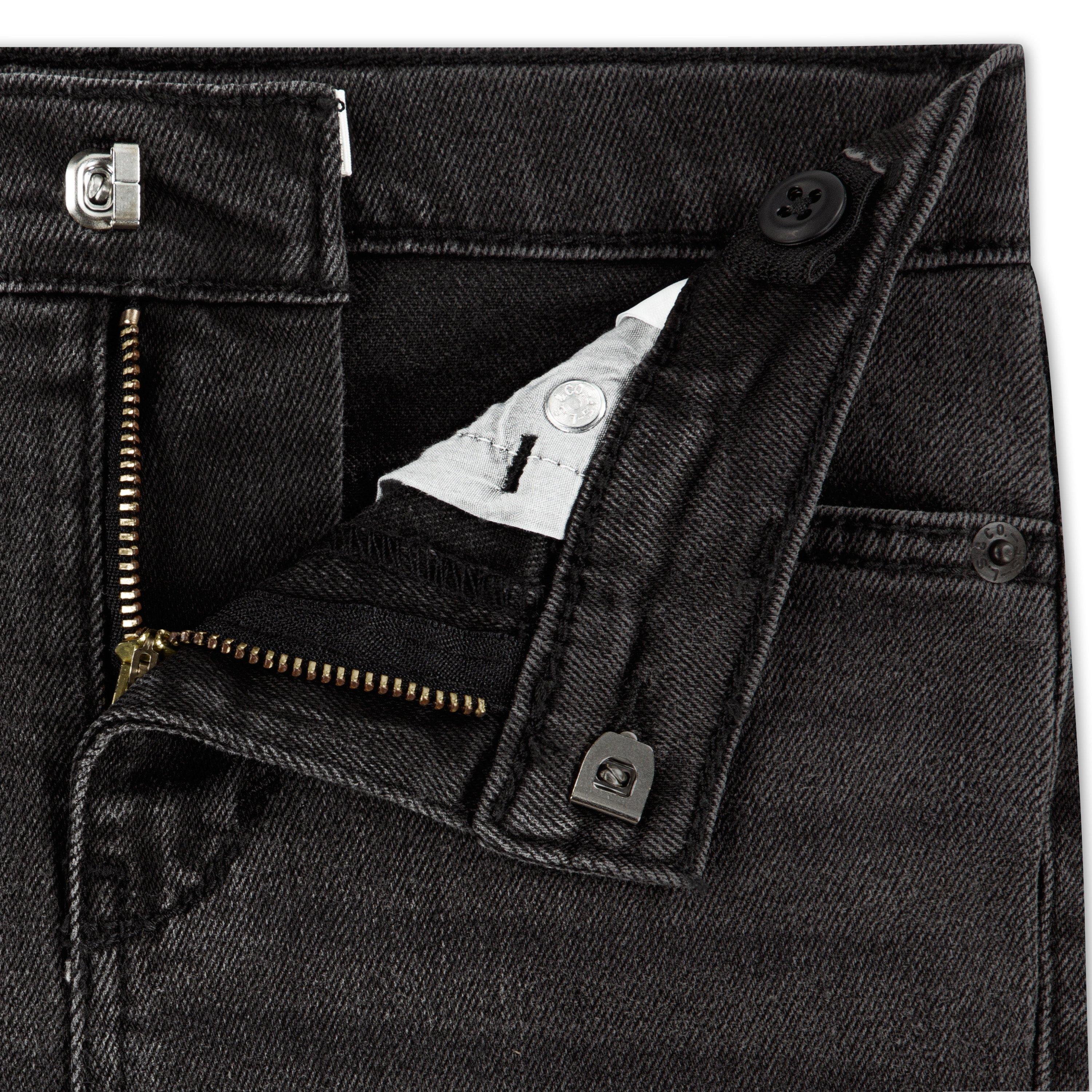 Levi's Little Girls' 726 High Rise Flare Black Wash Denim Jeans - BLACK Thumbnail View 7