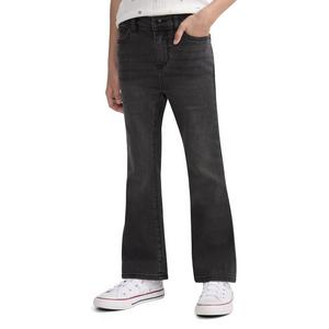 Levi's Little Girls' 726 High Rise Flare Black Wash Denim Jeans