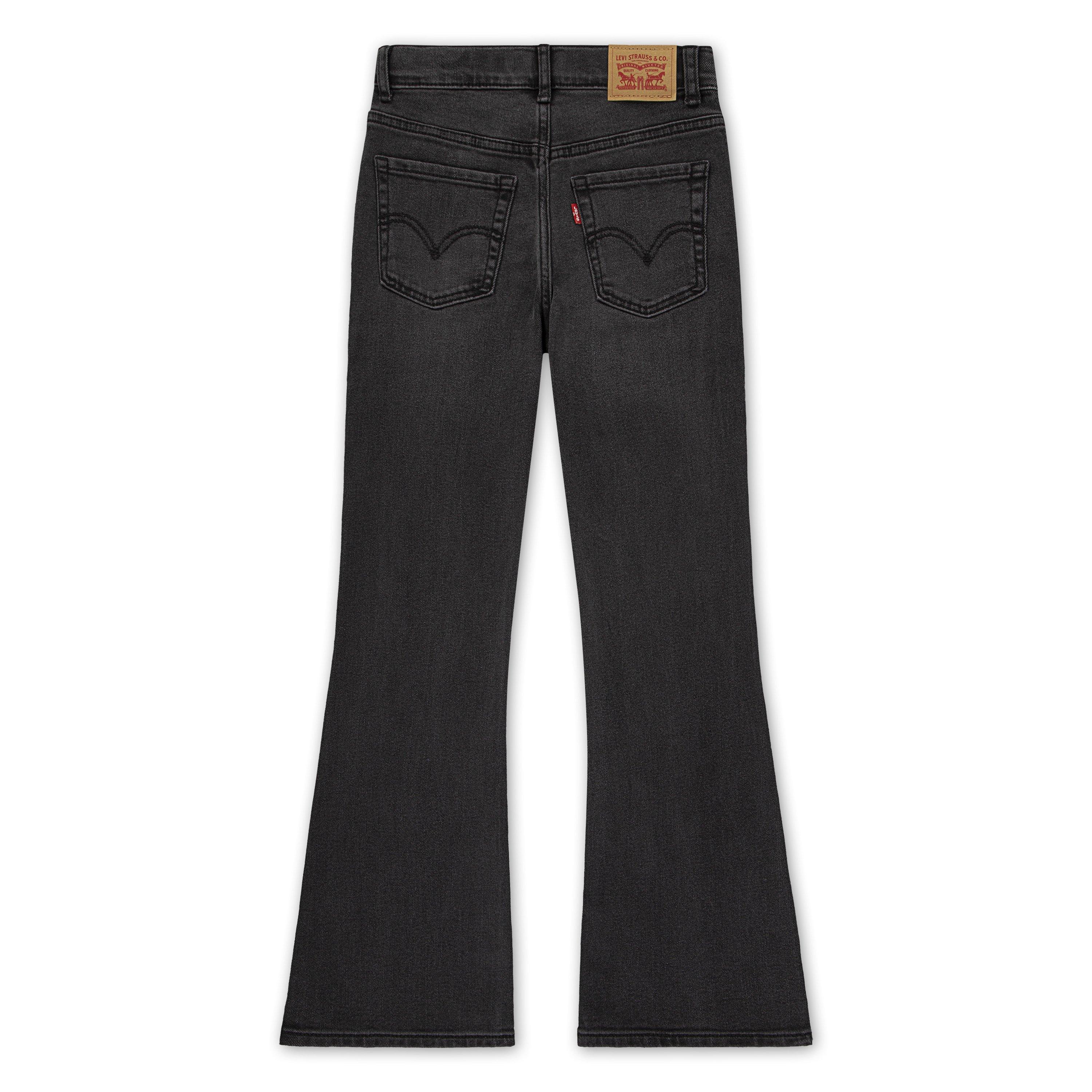Levi's 726 High Rise Flare Big Girls' Black Wash Denim Jeans