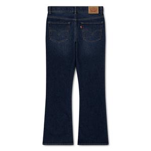 Levi's Little Girls' 726 High Rise Flare Navy Wash Denim Jeans
